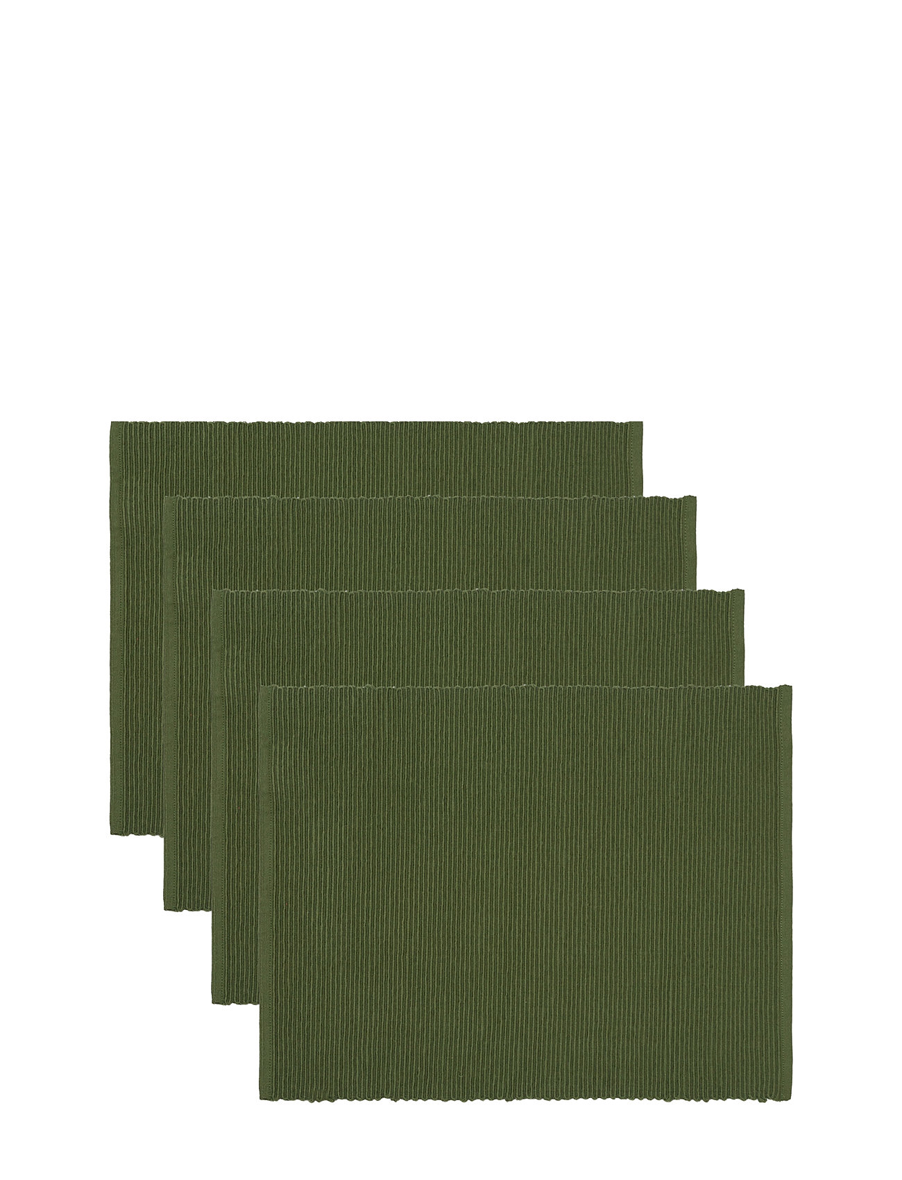 LINUM Uni Place Mat Rib 4-Pack Khaki - One Size - Unisex
