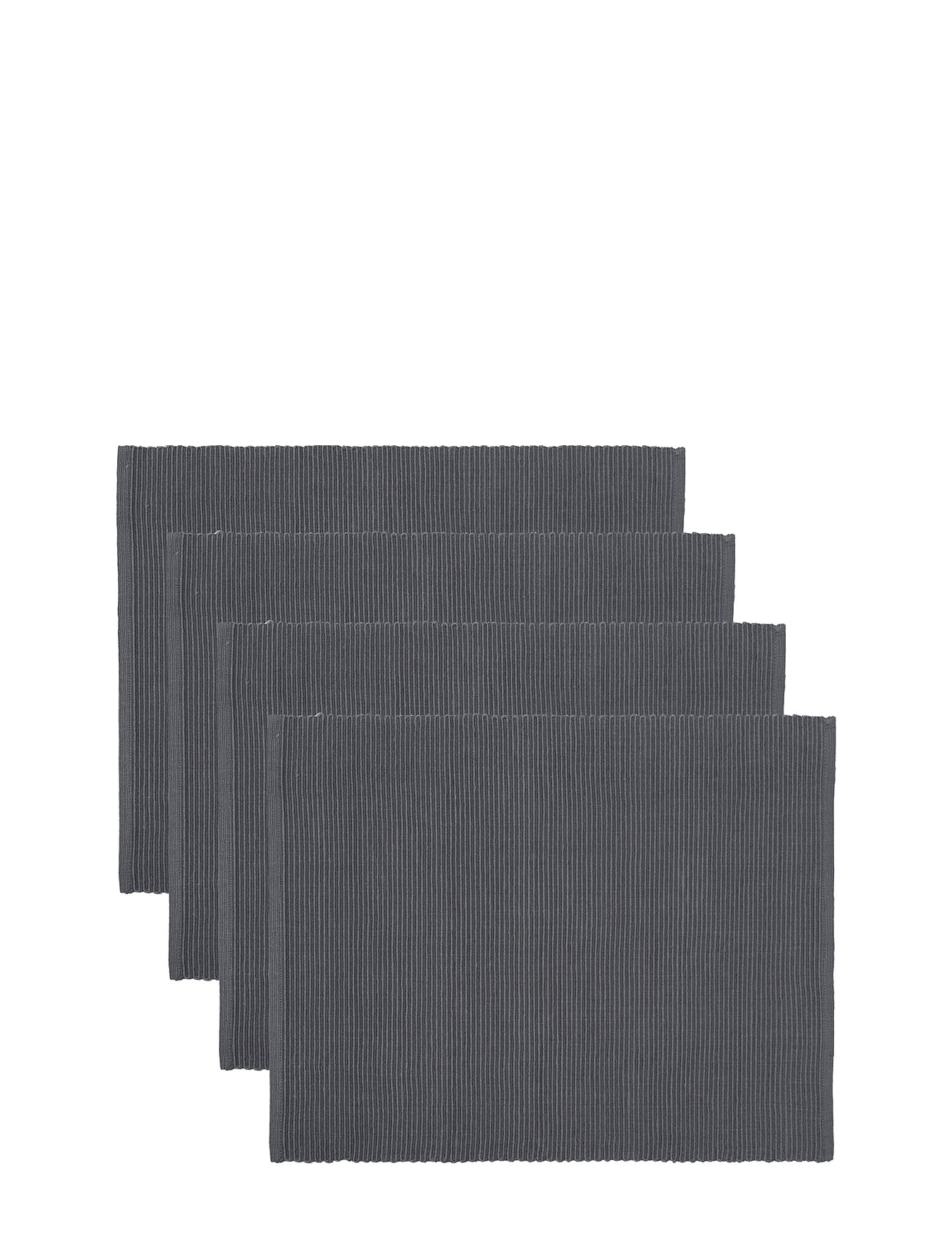 LINUM Uni Place Mat Rib 4-Pack Grau - One Size - Unisex