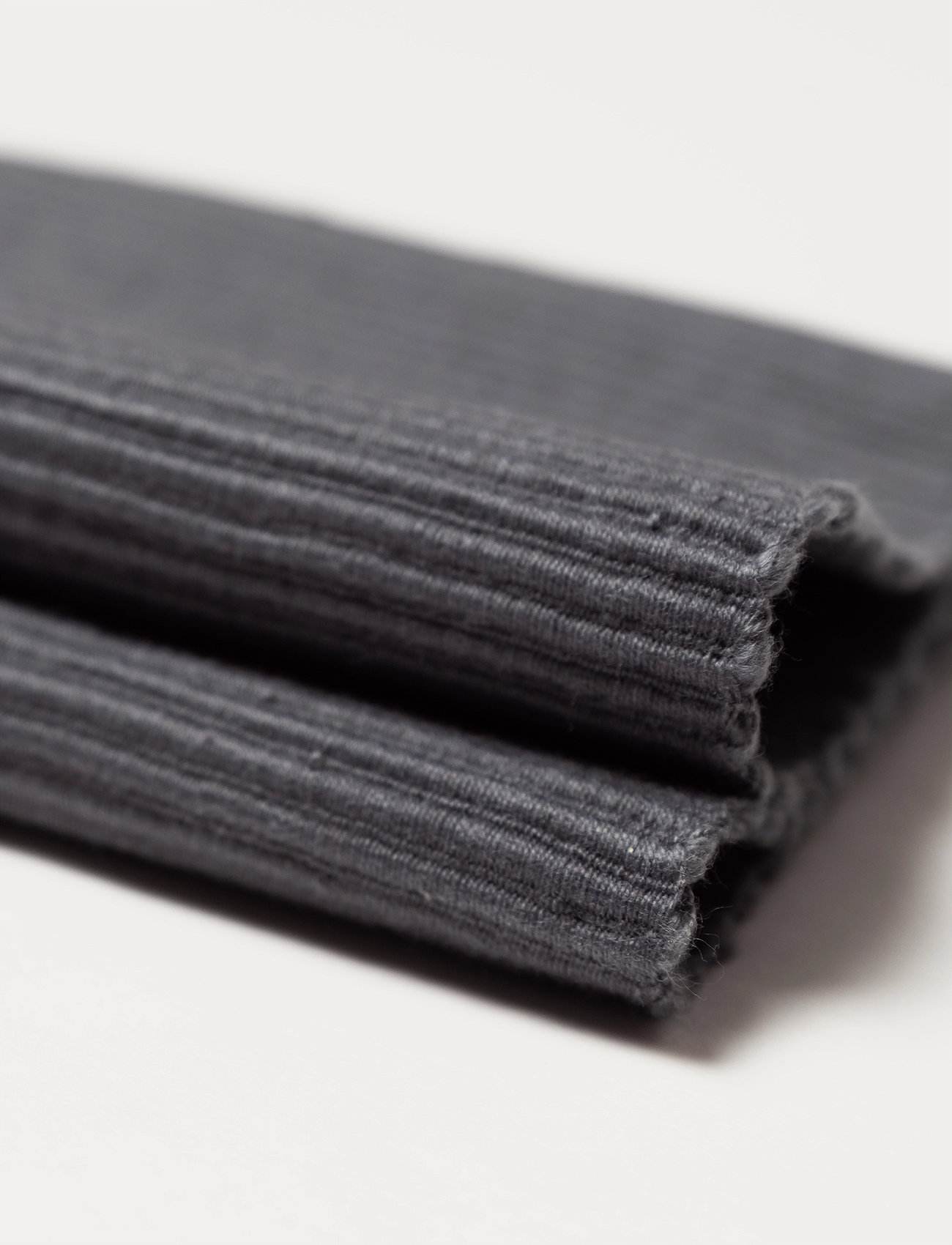LINUM Uni Place Mat Rib 4-Pack, One Size, Kitchen Textiles, Grau - Placemats, Homeware