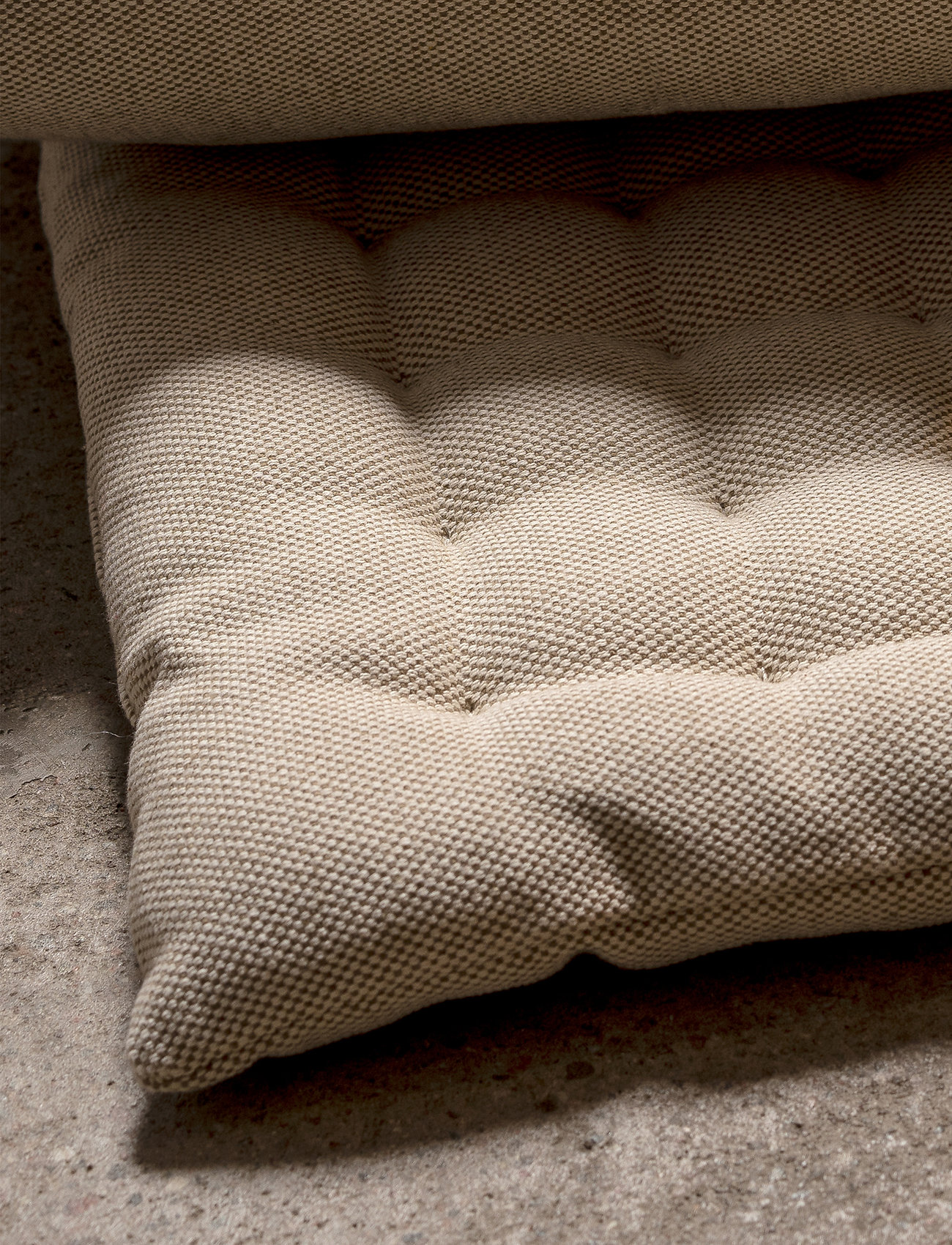 LINUM Pepper Seat Cushion, 40X40X3 cm, Beige, Tekstiler > Sædepuder, Unisex
