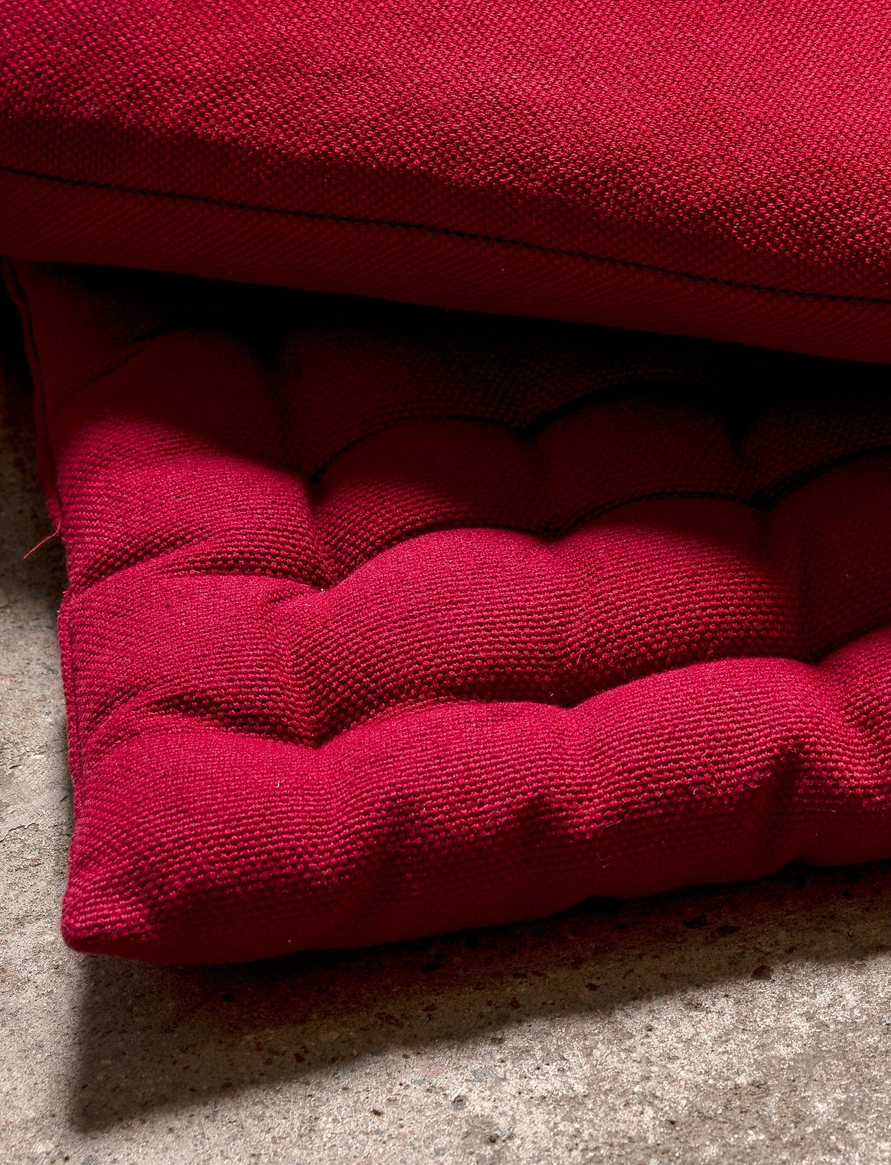 LINUM Pepper Seat Cushion, 40X40X3 cm, Red, Tekstiler > Sædepuder, Unisex