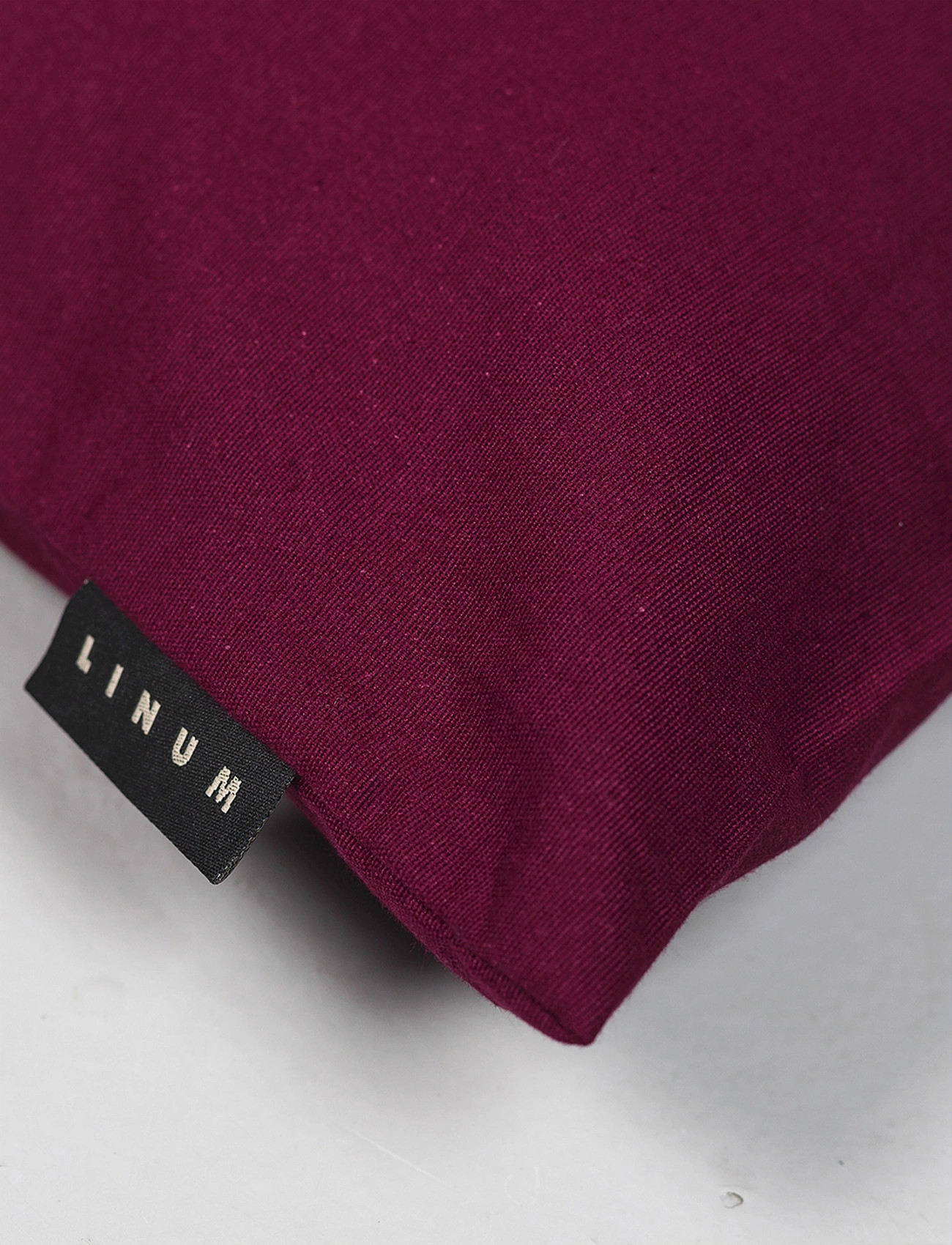 LINUM Annabell Cushion Cover, 40X40 cm, Burgundy, Puder & Tæpper > Pudebetræk, Unisex