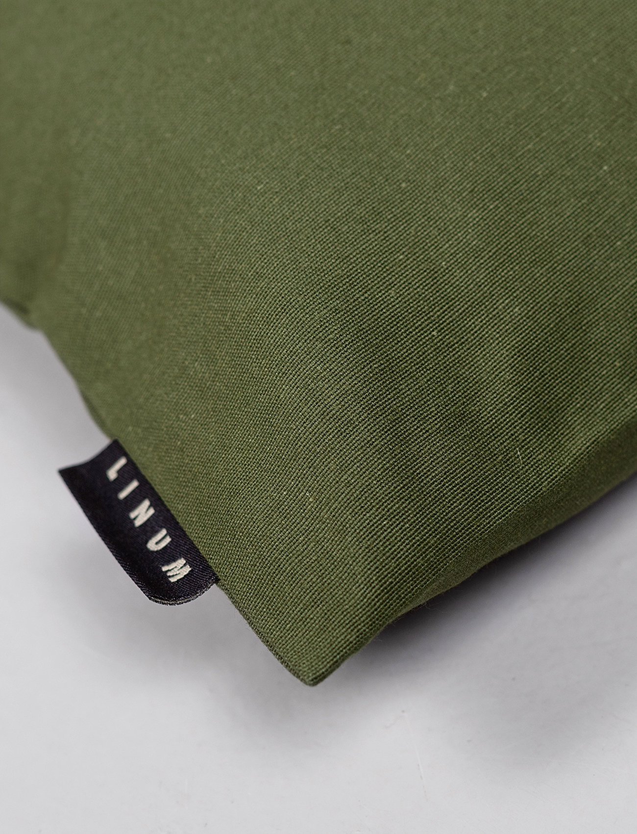 LINUM Annabell Cushion Cover, 40X40 cm, Khaki green, Puder & Tæpper > Pudebetræk, Unisex