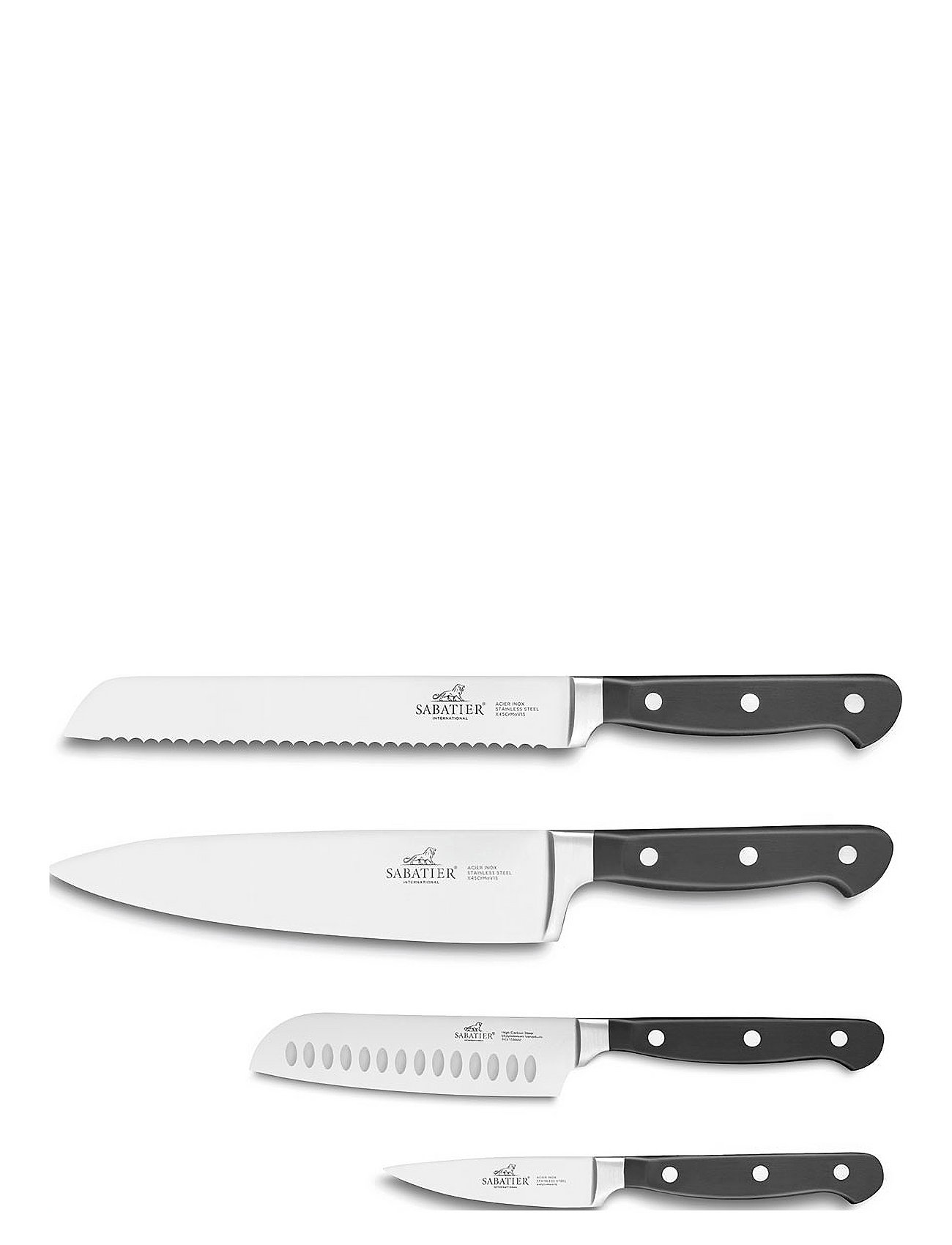 Knife Set Pluton 4-Pack Home Kitchen Knives & Accessories Knife Sets Silver Lion Sabatier