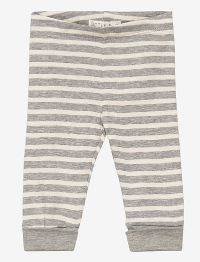 Leggings cotton - leggings - light grey stripe
