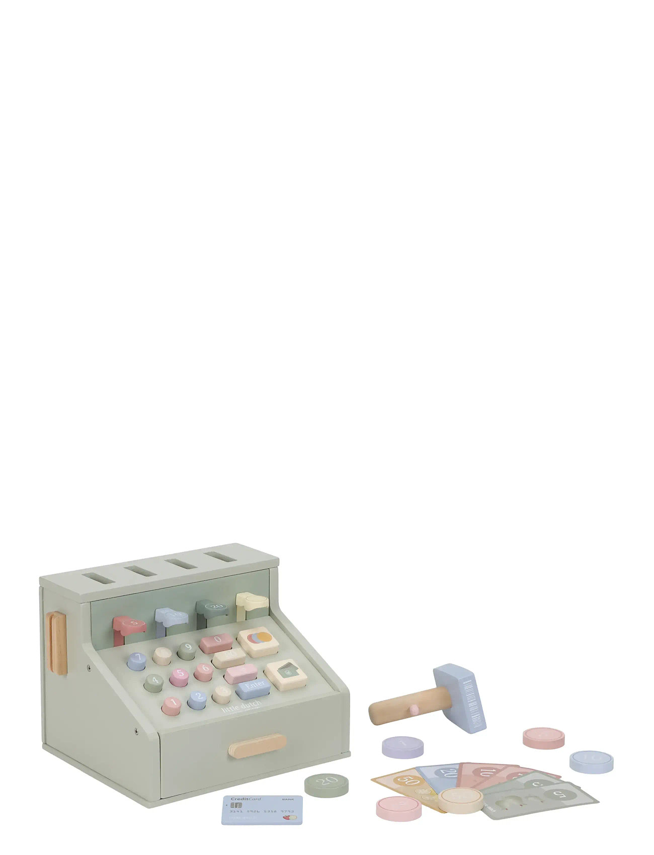 Little Dutch Little Dutch - Cashregister Fsc, One Size, Green, Rollespil > Markedsboder Og Tilbehør Til Legetøj, Børn