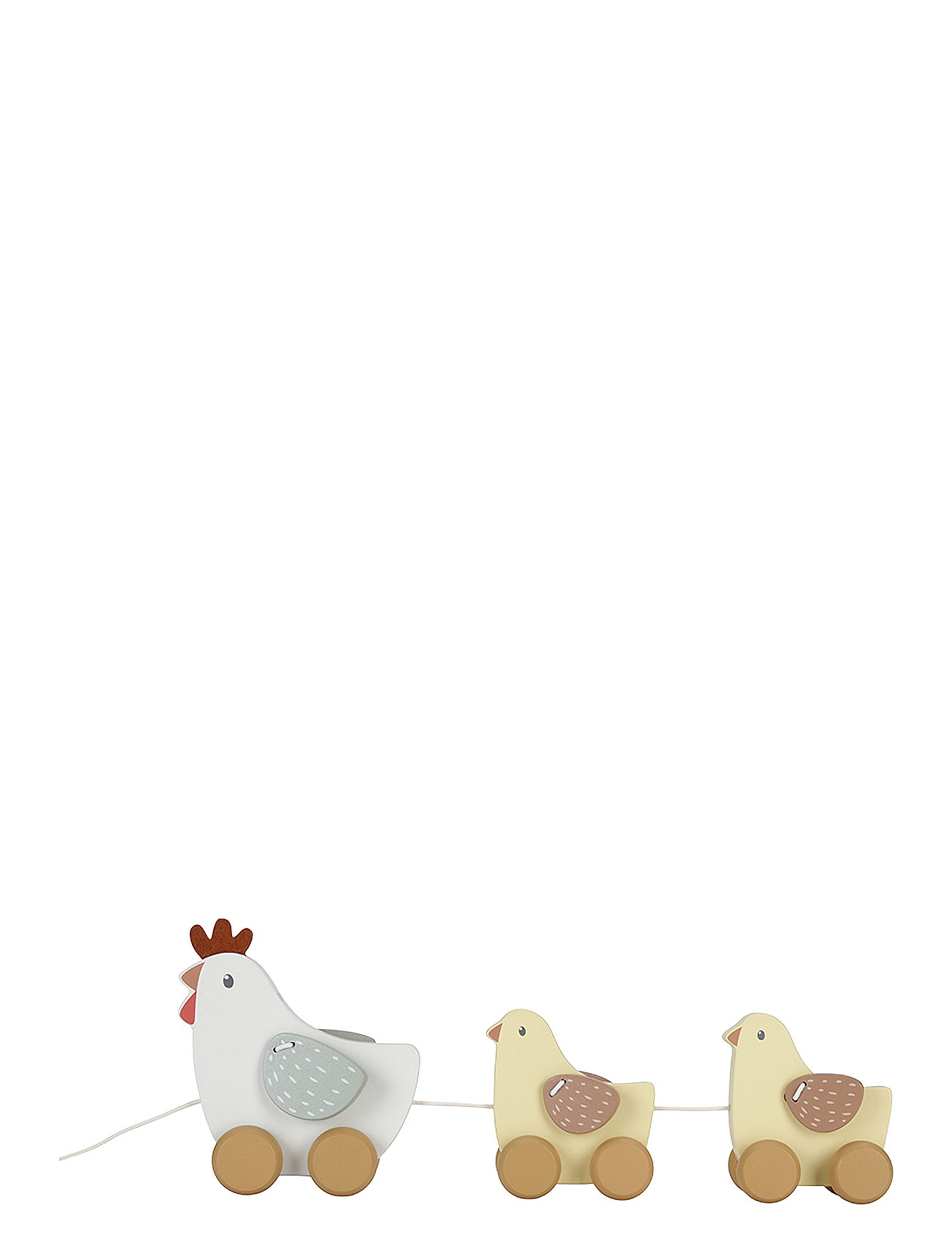 Little Dutch - Pull Along Kyllinger - Little Farm Toys Baby Toys Pull Along Toys Multi/patterned Little Dutch