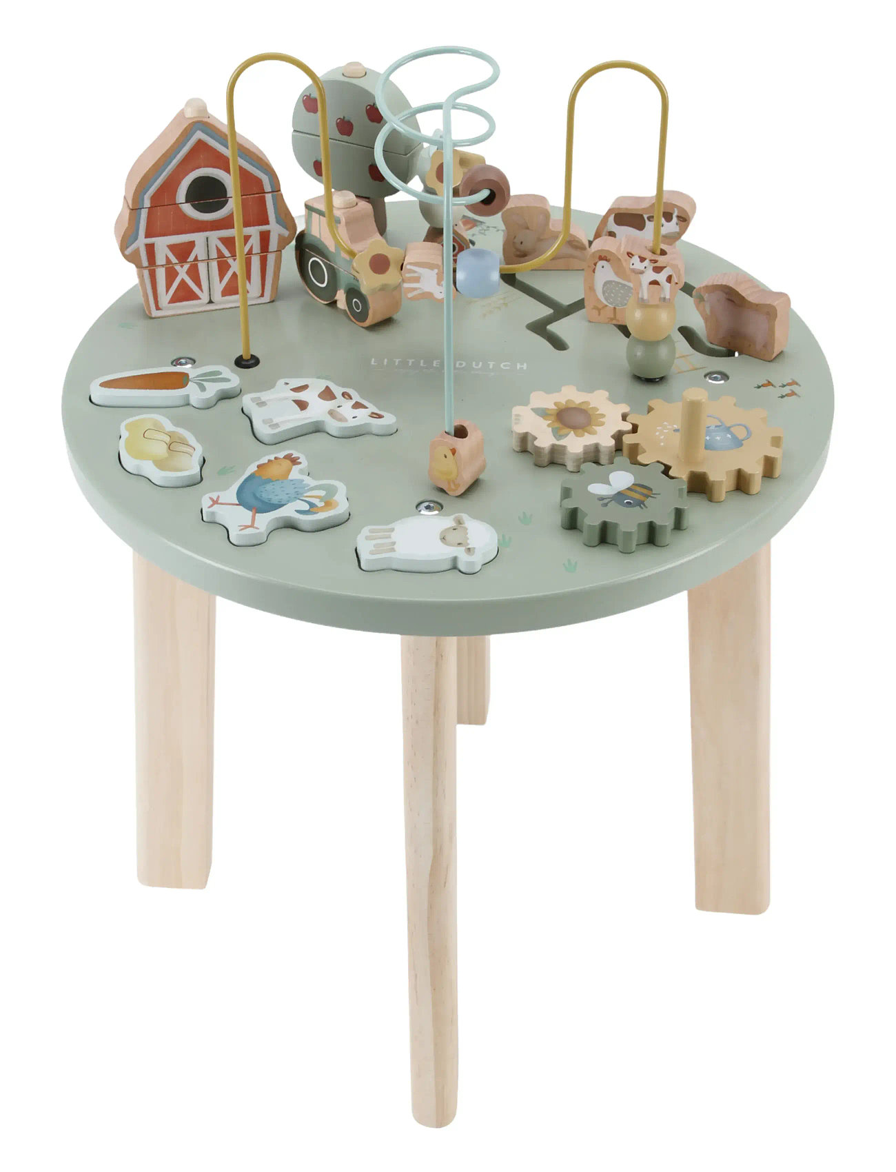 Little Dutch - Aktivitetsbord - Little Farm Toys Baby Toys Educational Toys Interactive Toys Green Little Dutch