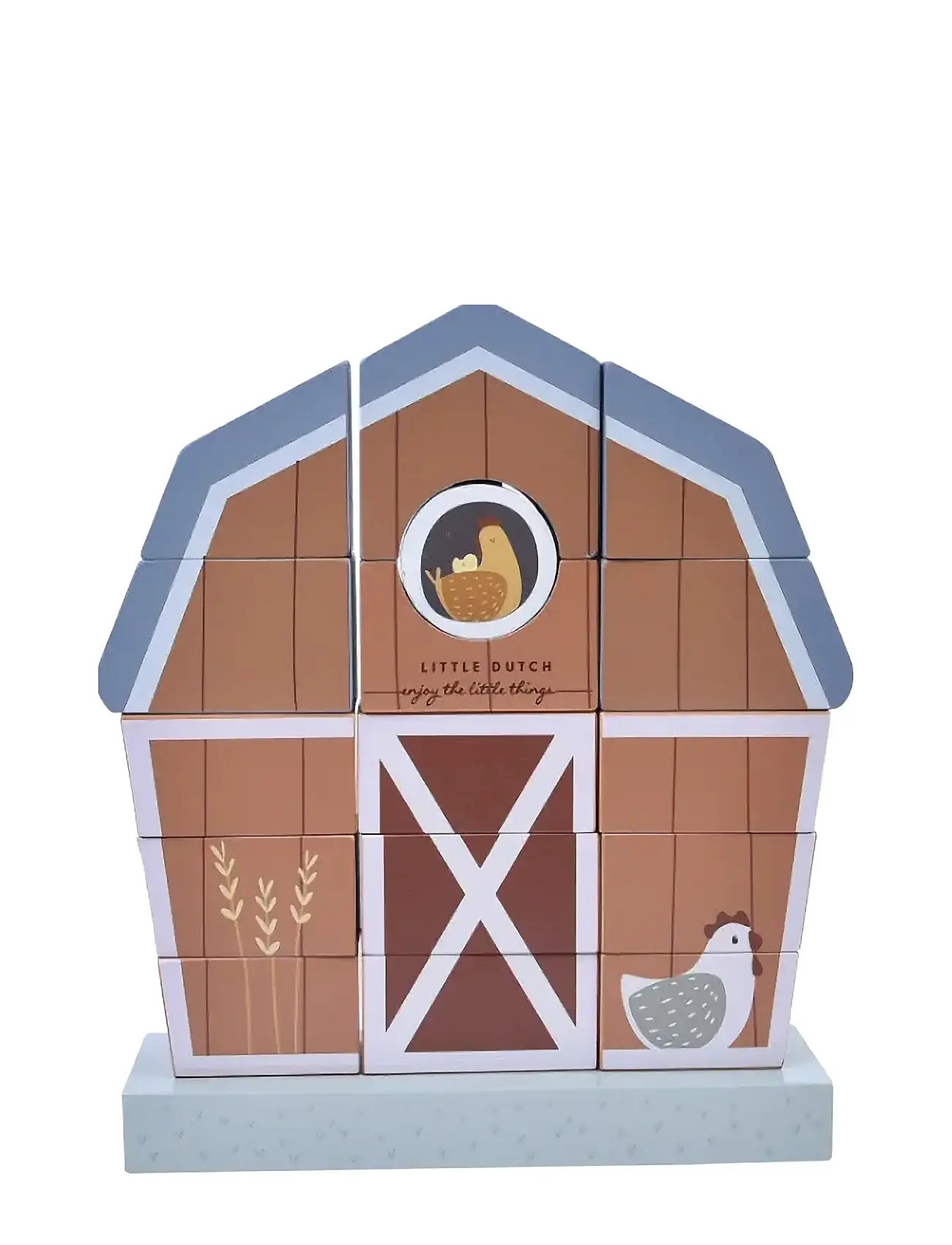 Little Dutch Stacking Farmhouse Little Farm Fsc Toys Baby Toys Educational Toys Stackable Blocks Multi/patterned Little Dutch