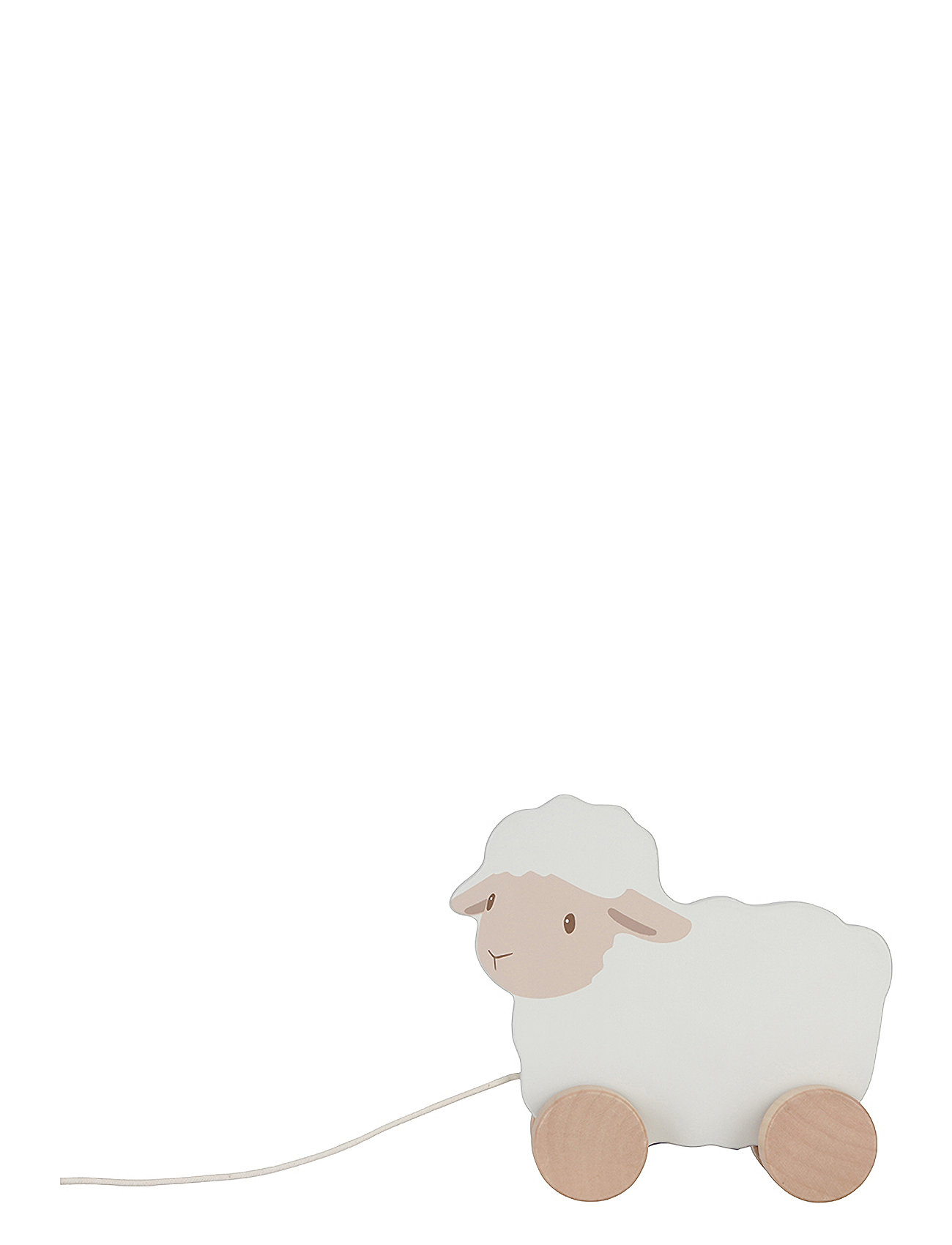 Little Dutch - Pull Along Får - Little Farm Toys Baby Toys Pull Along Toys White Little Dutch