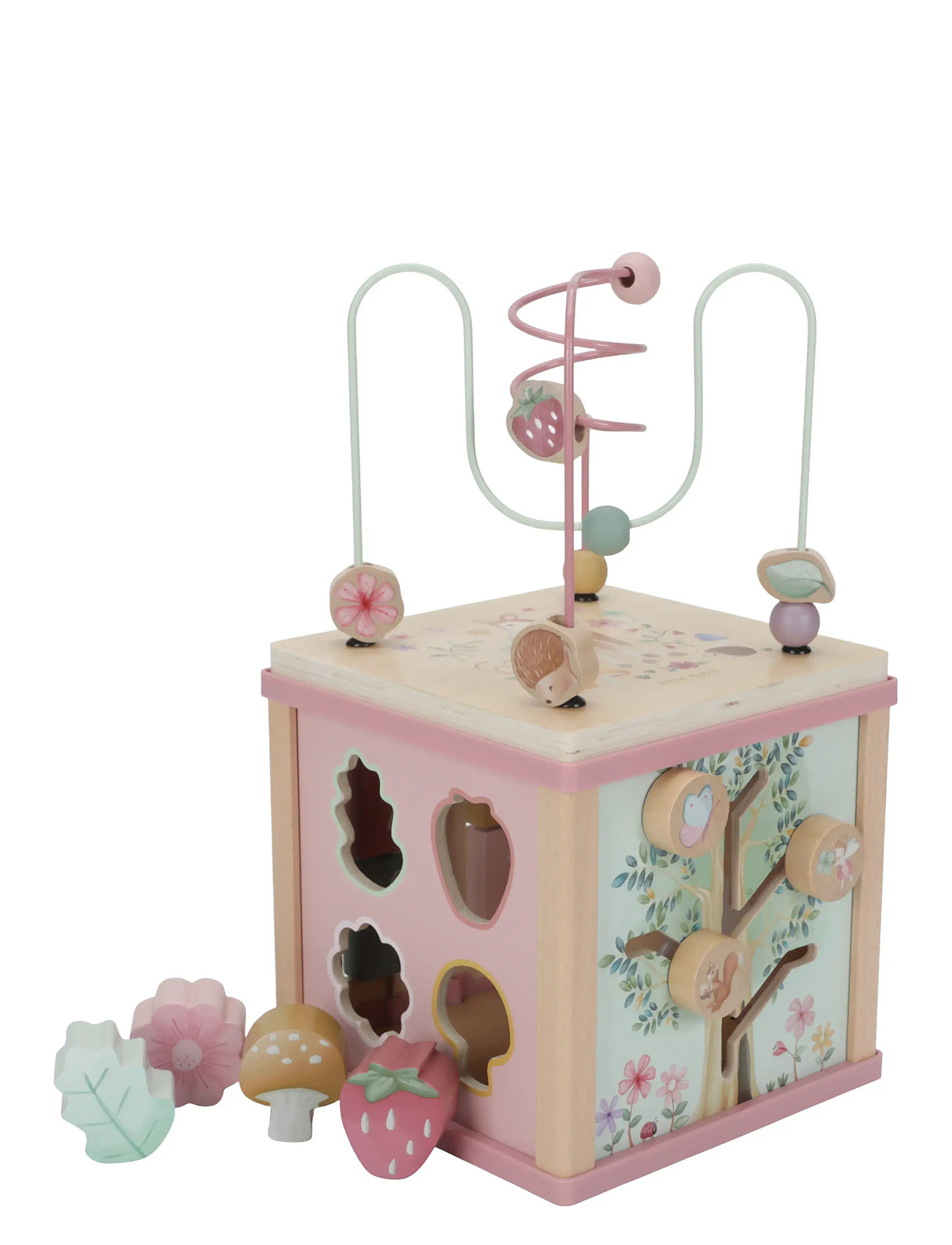 Little Dutch Little Dutch Wooden Activity Cube Fairy Garden Fsc, One Size, Pink, Educational Legetøj > Interactive Legetøj, Børn