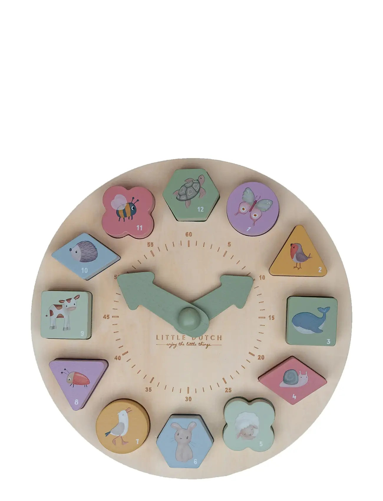 Little Dutch - Aktivitets Ur Toys Puzzles And Games Puzzles Wooden Puzzles Multi/patterned Little Dutch