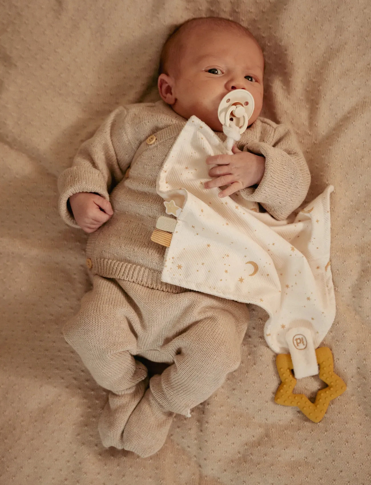 Little Dutch Little Dutch - Cuddle Cloth With Teether, One Size, White, Babysøvn > Nusseklude, Børn