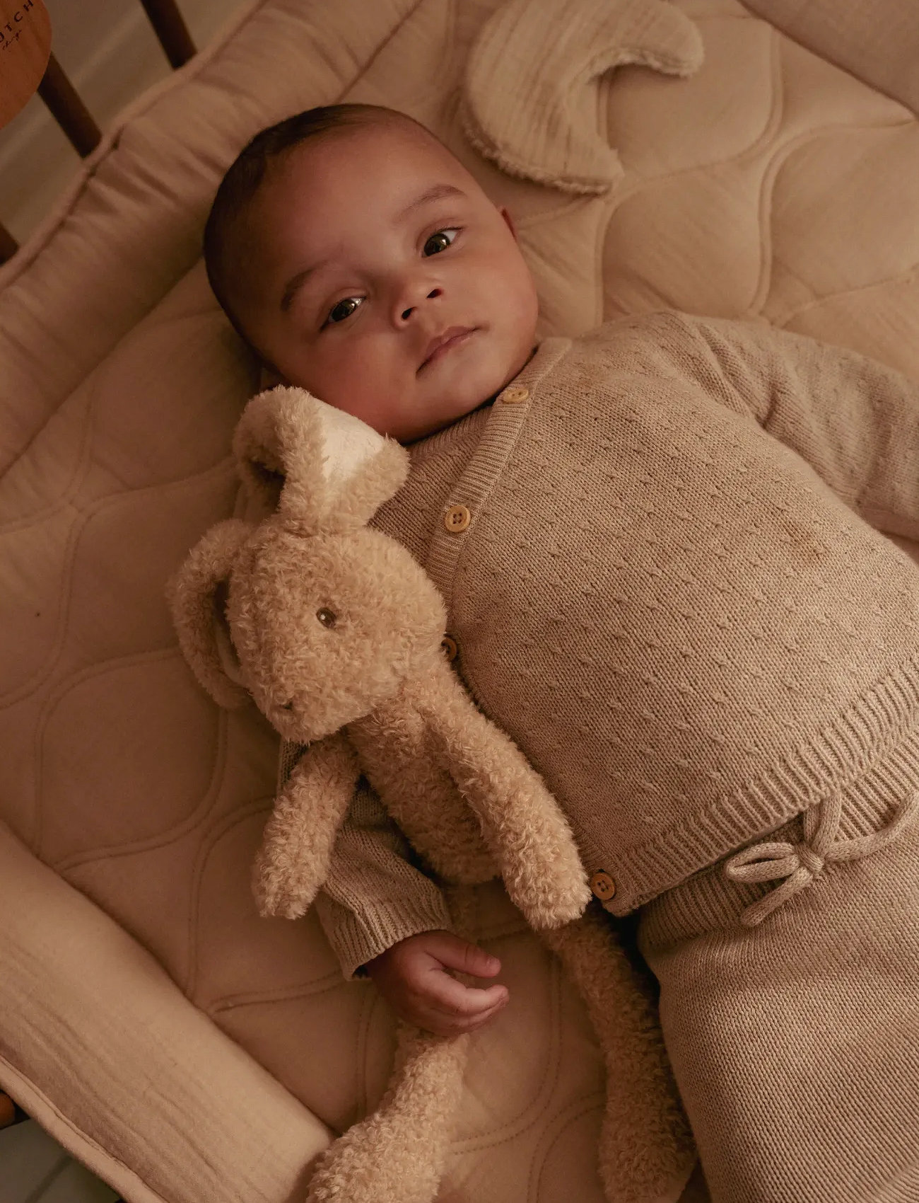 Little Dutch Little Dutch - Cuddle Bunny Baby Bunny 32cm Grs, One Size, Beige, Soft Legetøj > Stuffed Animals, Børn