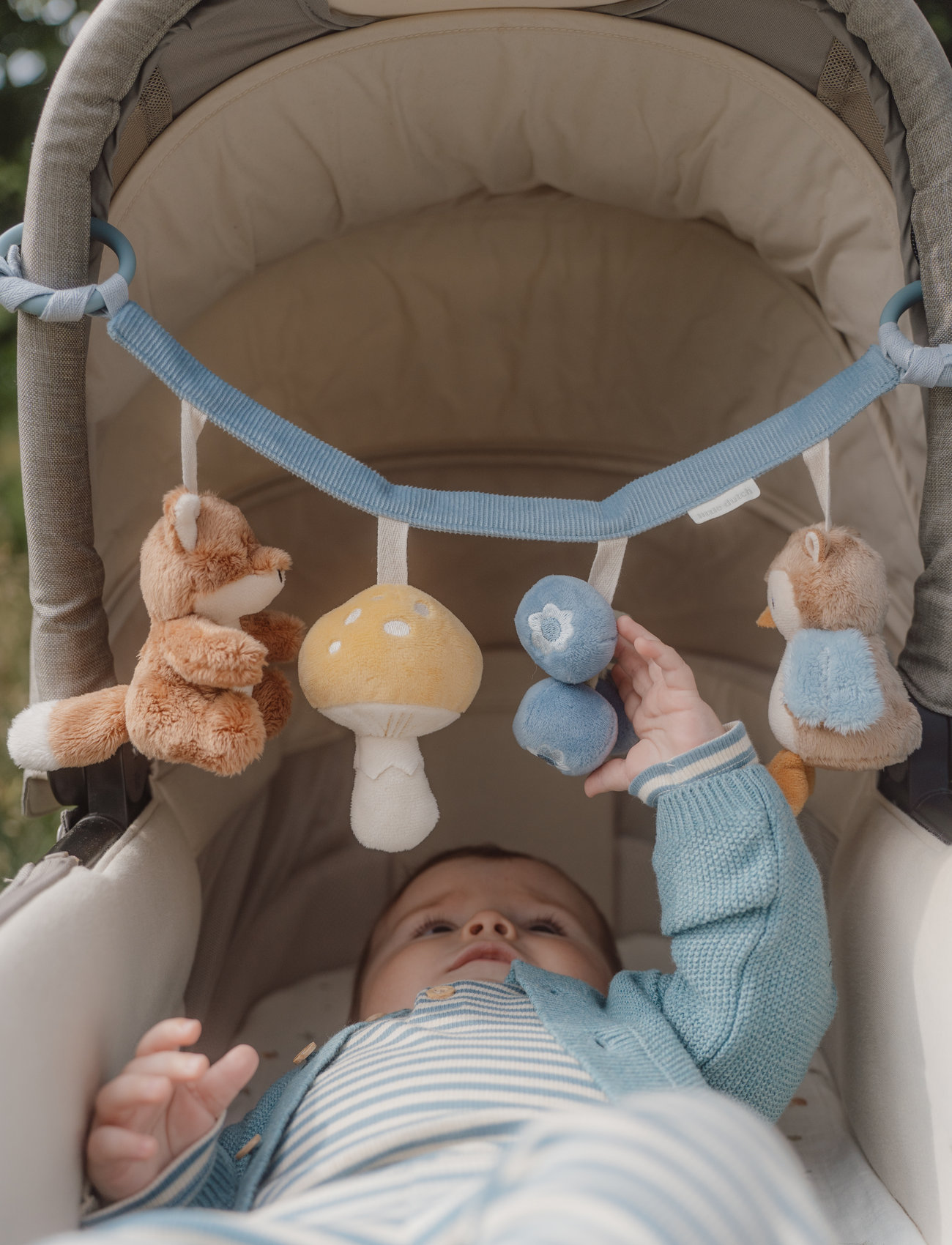 Little Dutch Little Dutch Stroller Toy Chain Forest Friends Grs, One Size, Blue, Strollers & Accessories > Stroller Legetøj, Børn