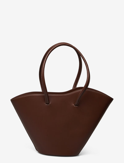 TALL TULIP TOTE - shoppers - chocolate