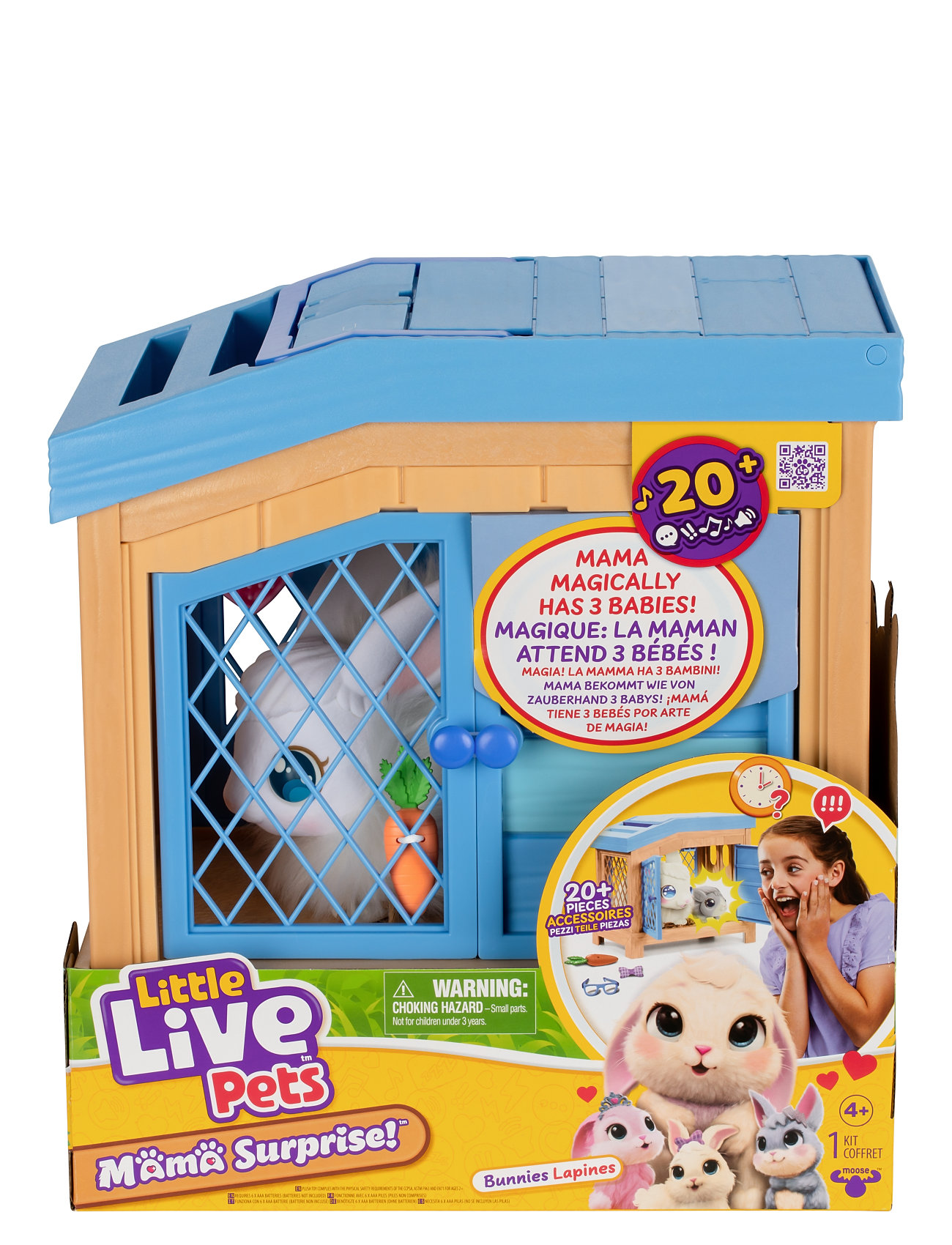 Little Live Pets Mama Surprise Bunny Playset Toys Playsets & Action Figures Play Sets Multi/patterned Little Live Pets