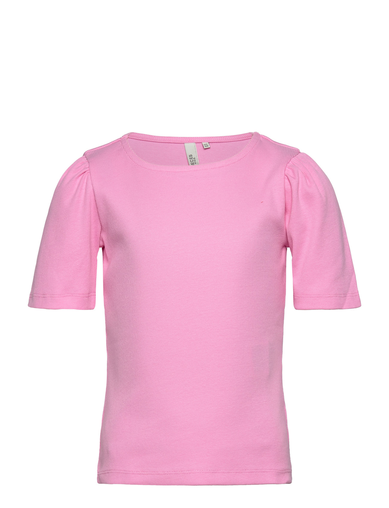 Pktania Ss O-Neck Puff Top Noos Bc Tw Pink Little Pieces