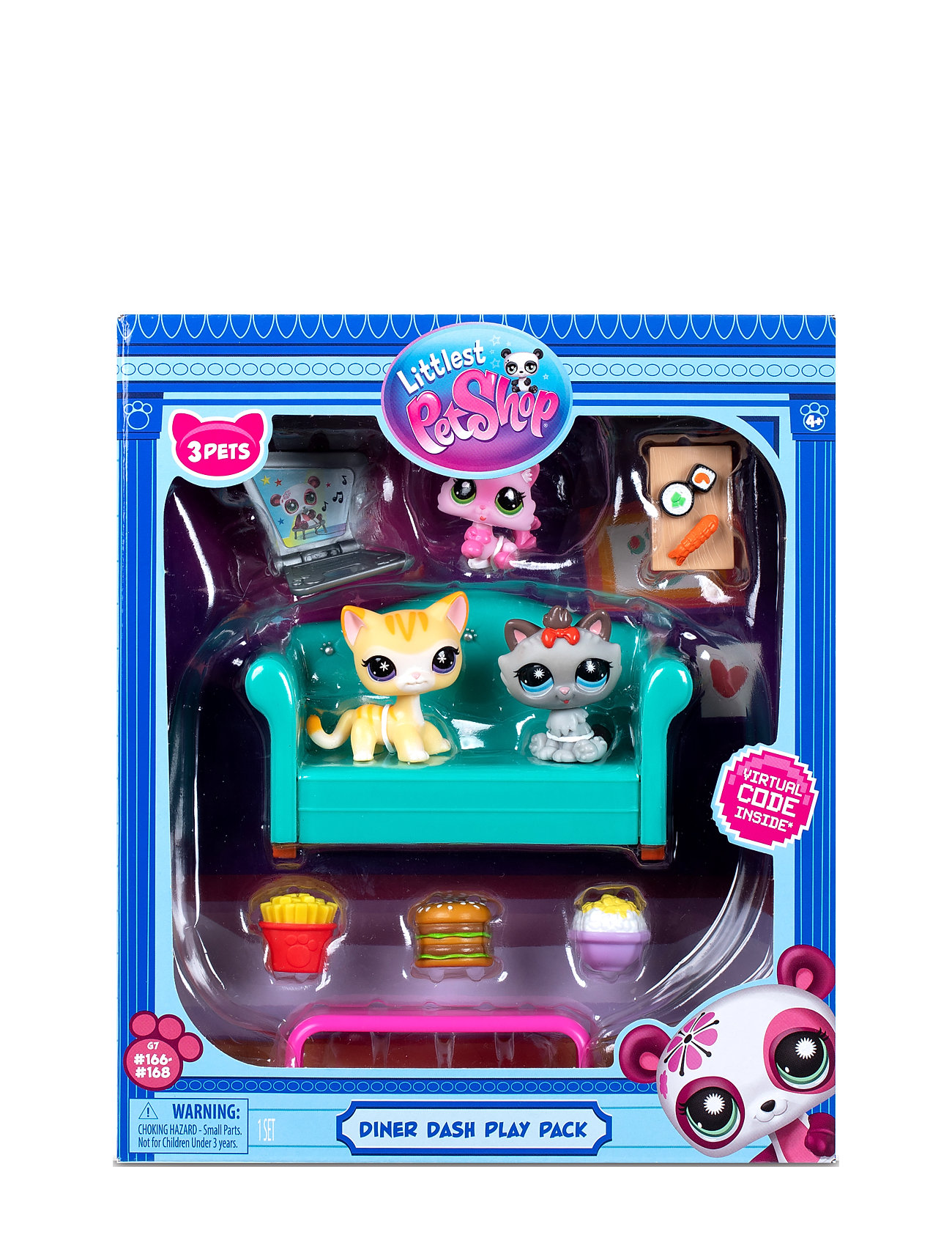 Littlest Pet Shop Diner Dash Play Pack Toys Playsets & Action Figures Play Sets Multi/patterned Littlest Pet Shop