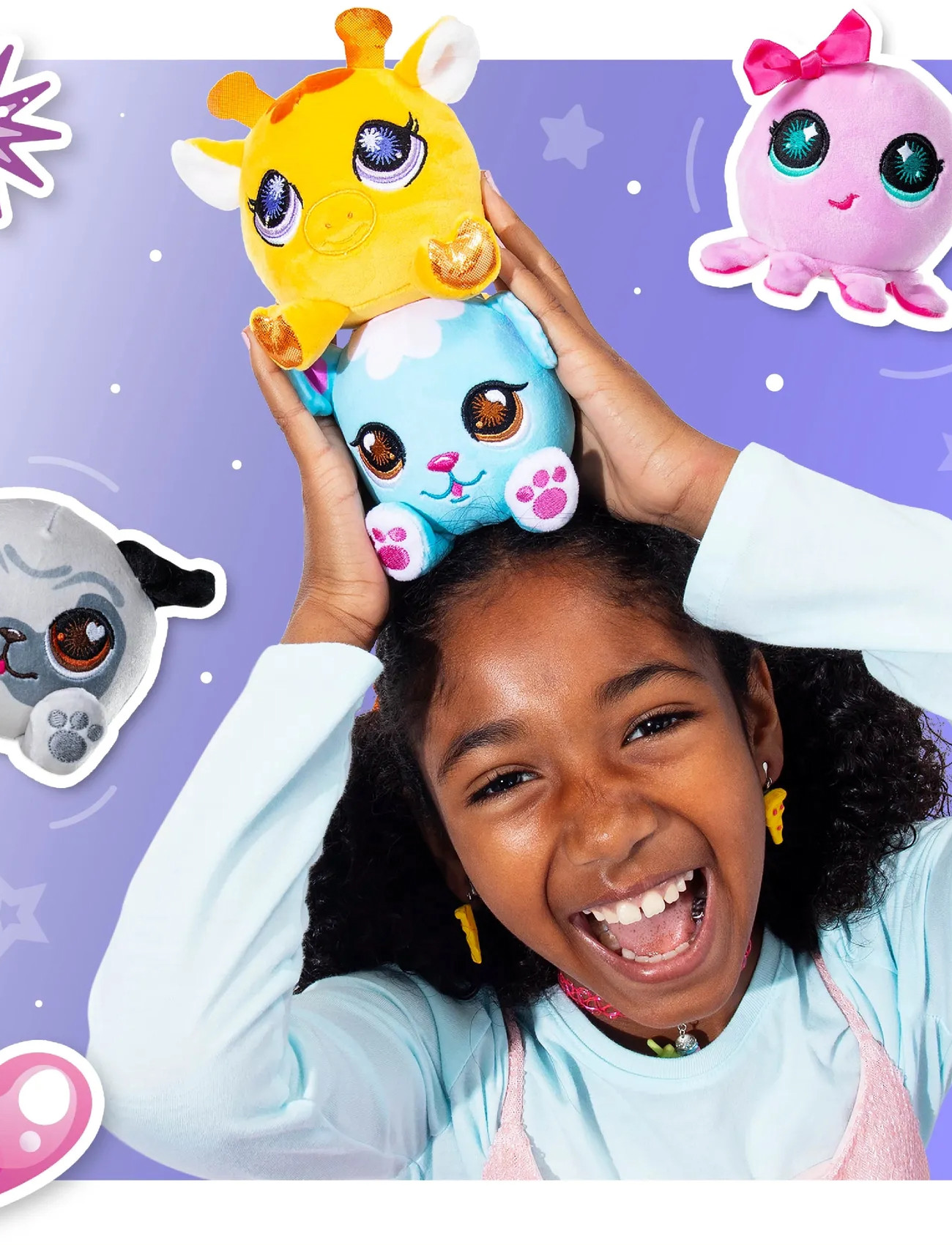 Littlest Pet Shop Littlest Pet Shop Surprise Plush Pets Ass Cdu W2, One Size, Blue, Soft Legetøj > Stuffed Animals, Børn