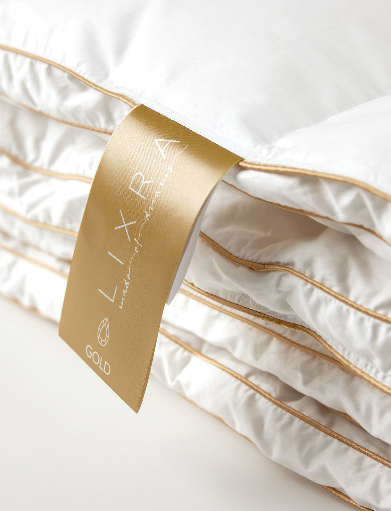 Lixra Lixra Guld Moskusdyne, Let, 140X220 cm, White, Sengetekstiler > Dyner, Unisex
