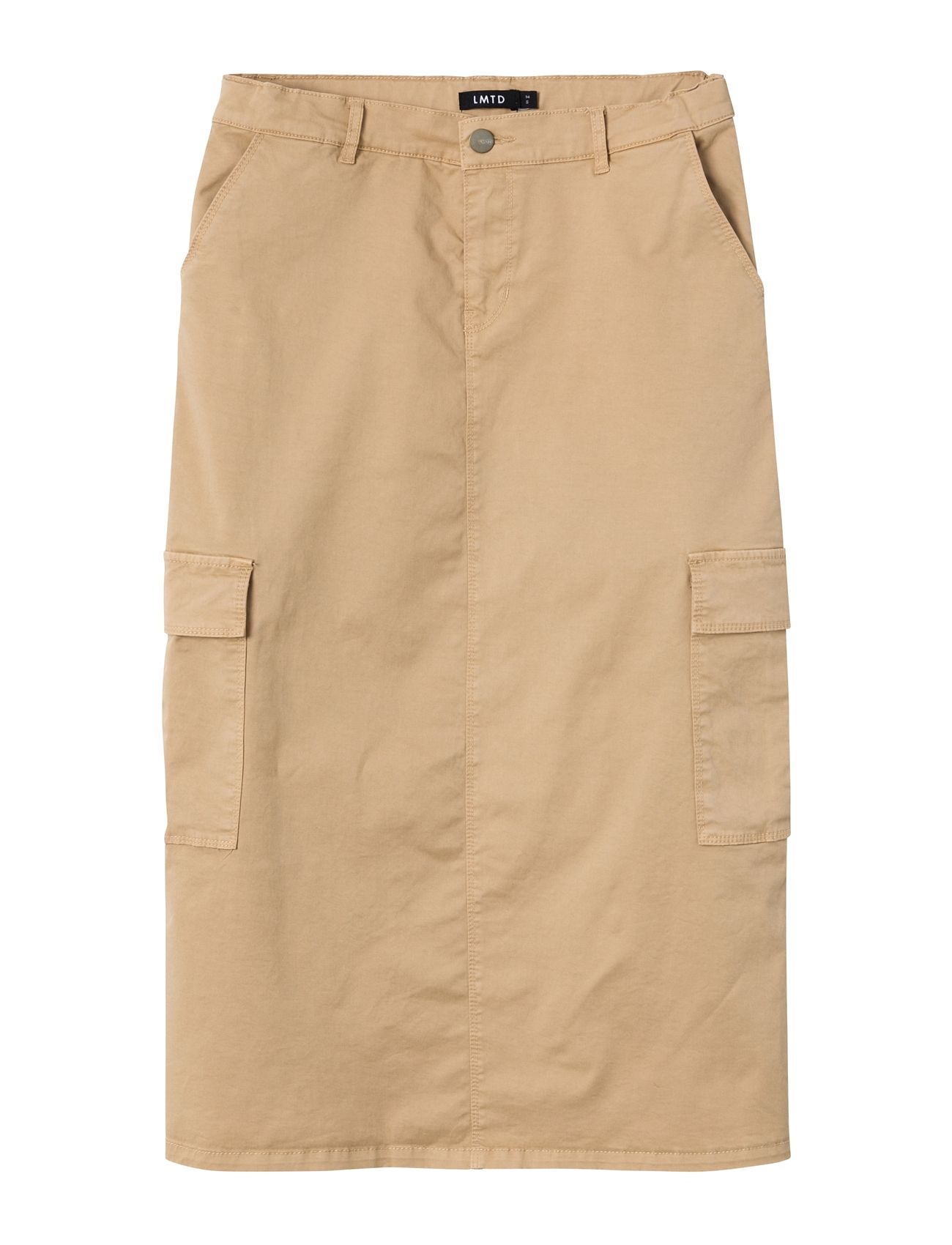 Nlfthilse Midi Cargo Skirt Beige LMTD