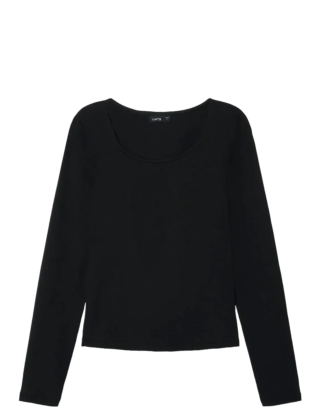 Nlfnove Ls Deep O-Neck Short Top Noos Black LMTD