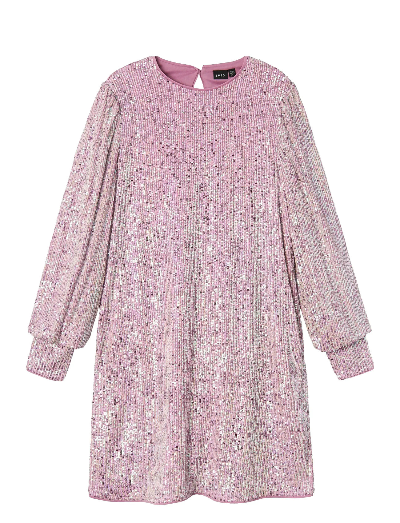 Nlfrink Ls Sequins Dress Pink LMTD