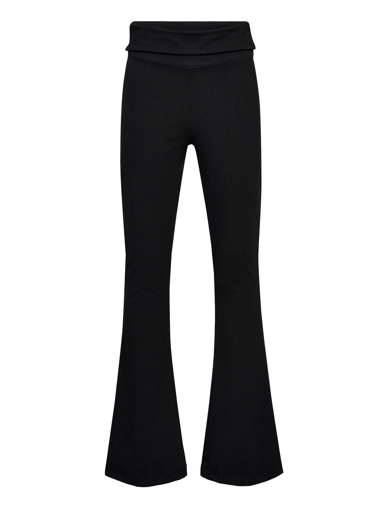 Nlfbenedicte Fold Down Bootcut Pant Black LMTD