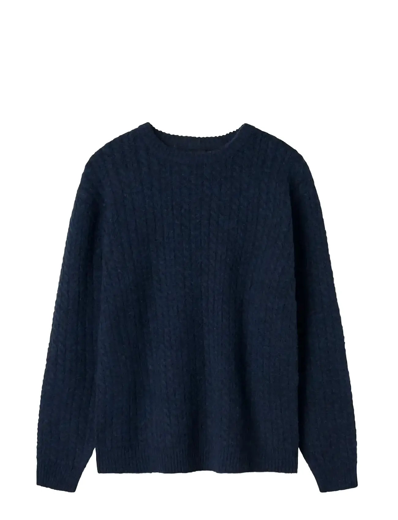 LMTD Nlmkave Ls O-Neck Knit Navy - 134-140 - Kinder