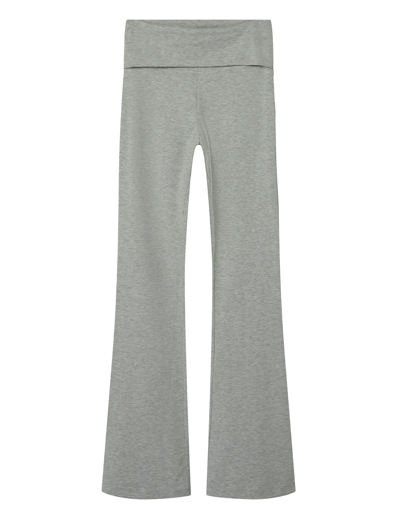 LMTD Nlfdicte Lw Fold Down Bootcut Pant, 170, Grey, Underdele > Leggings, Børn