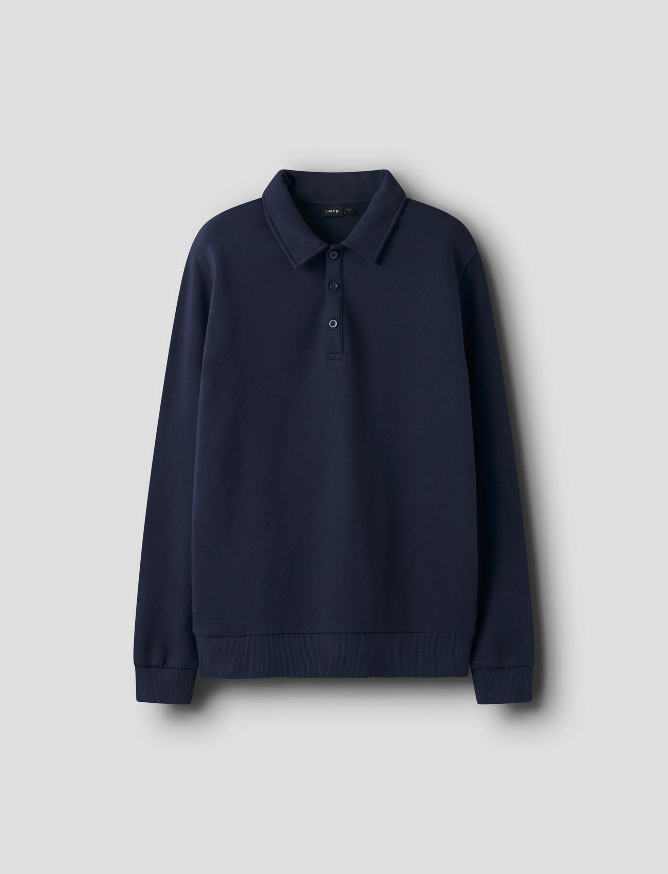 LMTD Nlnnizu Ls Bru Polo Sweat, 158-164, Navy, Polo Skjorter > Langærmede Polo Shirts, Børn