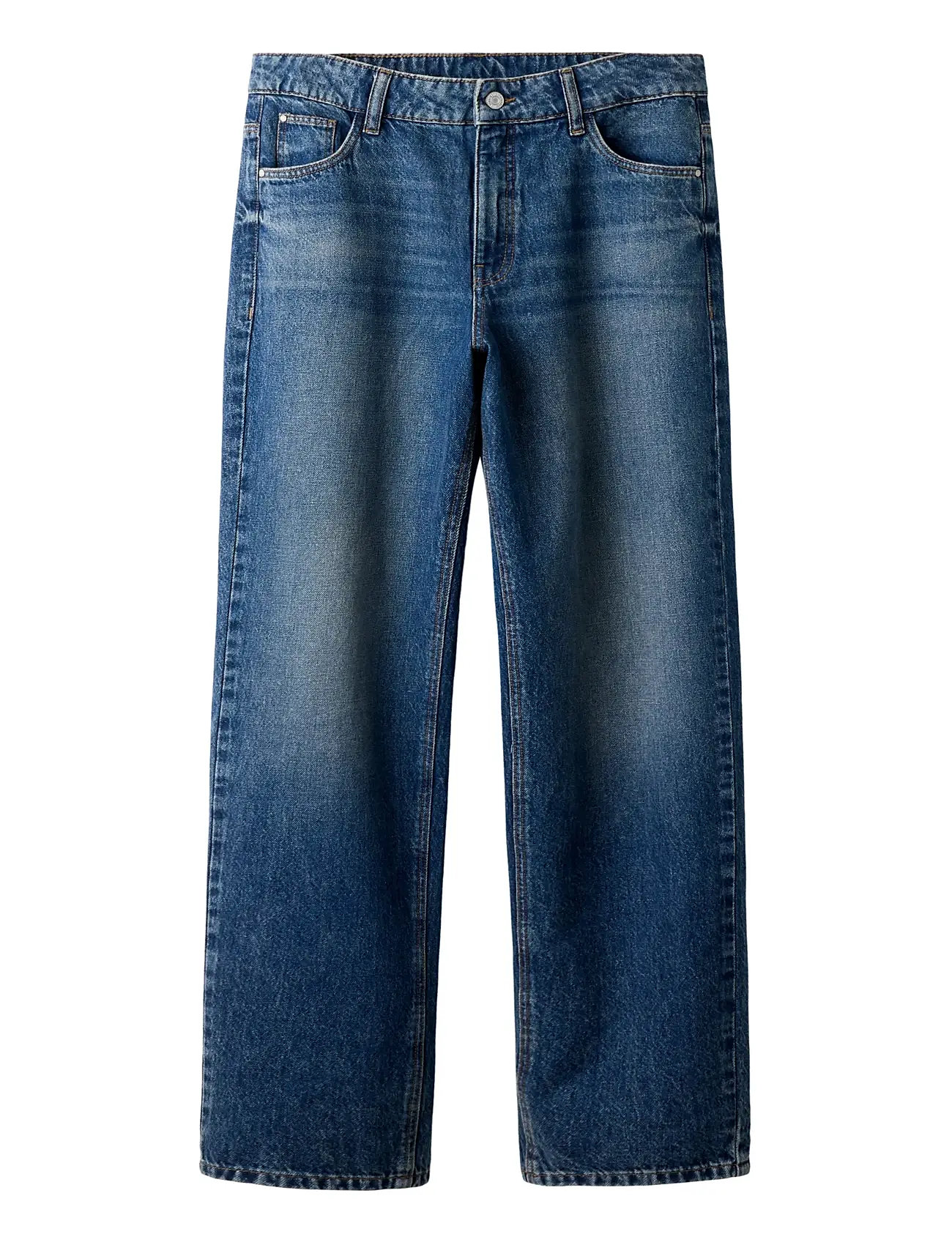LMTD Nlmbirt Dnm Loose Pant, 146, Blue, Jeans > Løse Jeans, Børn