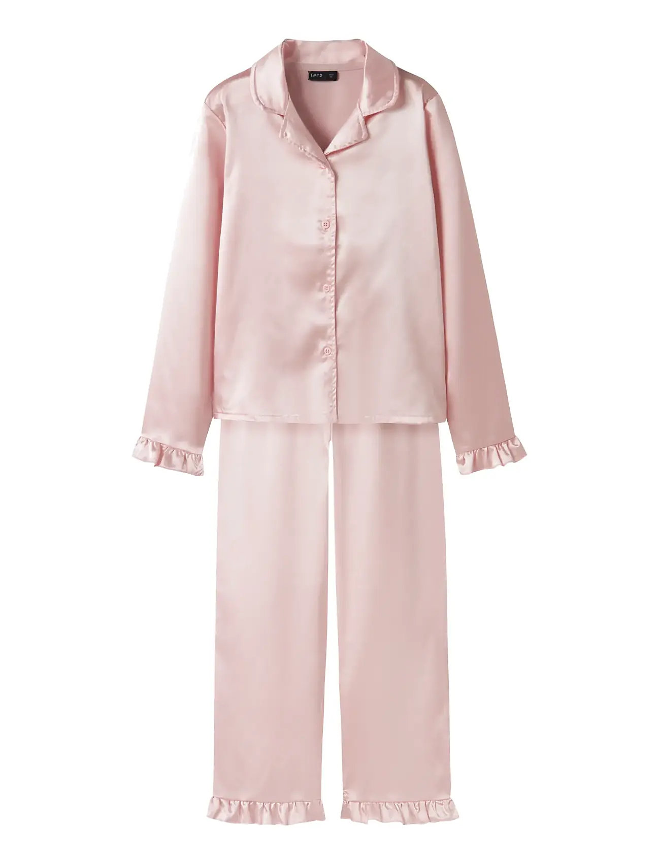 LMTD Nlfnightys Pyjamas Set Pink - 158-164 - Kinder