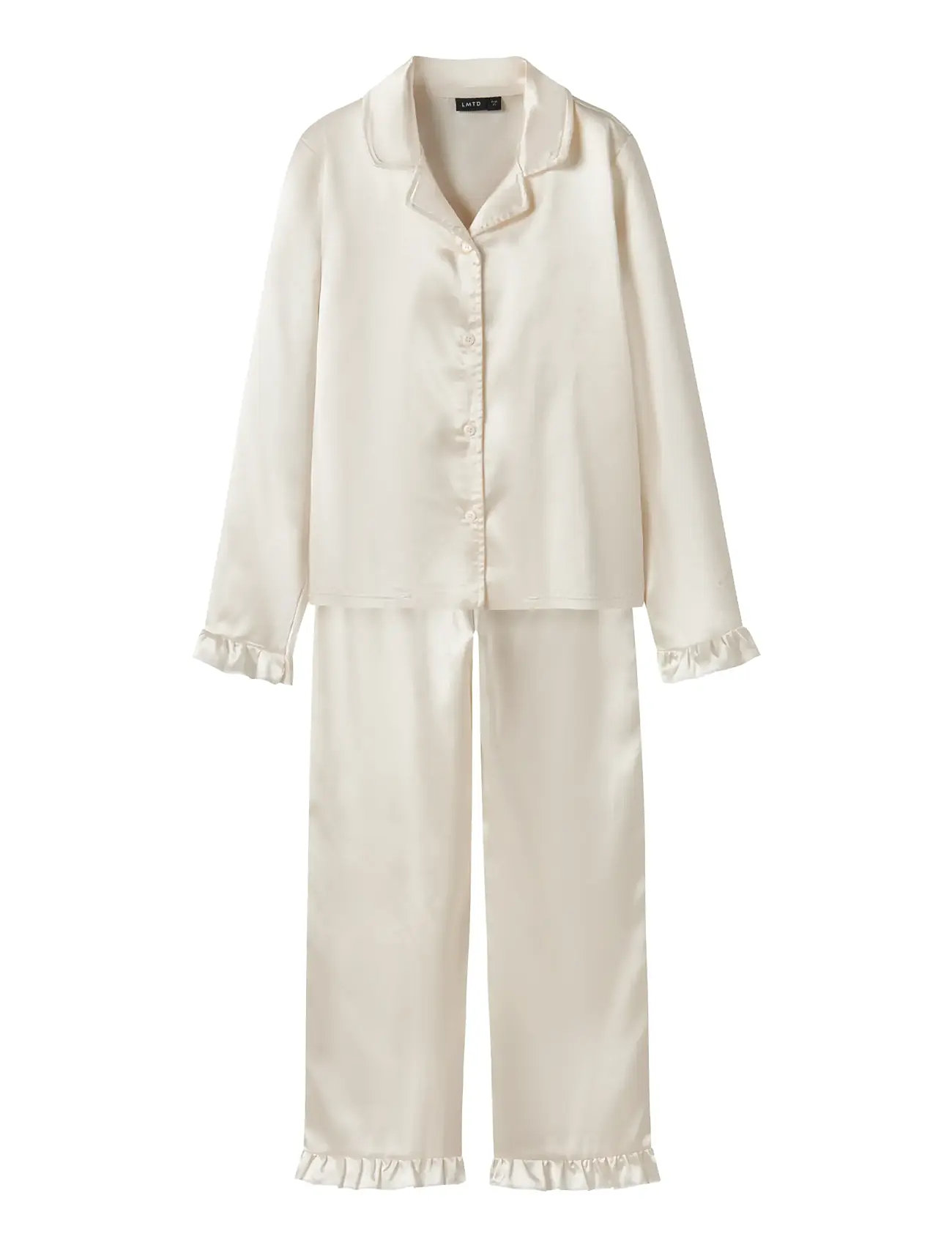 LMTD Nlfnightys Pyjamas Set Weiß - 158-164 - Kinder