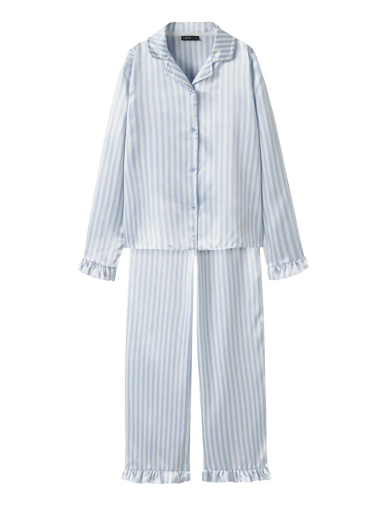 LMTD Nlfnightystripes Pyjamas Set Blau - 158-164 - Kinder