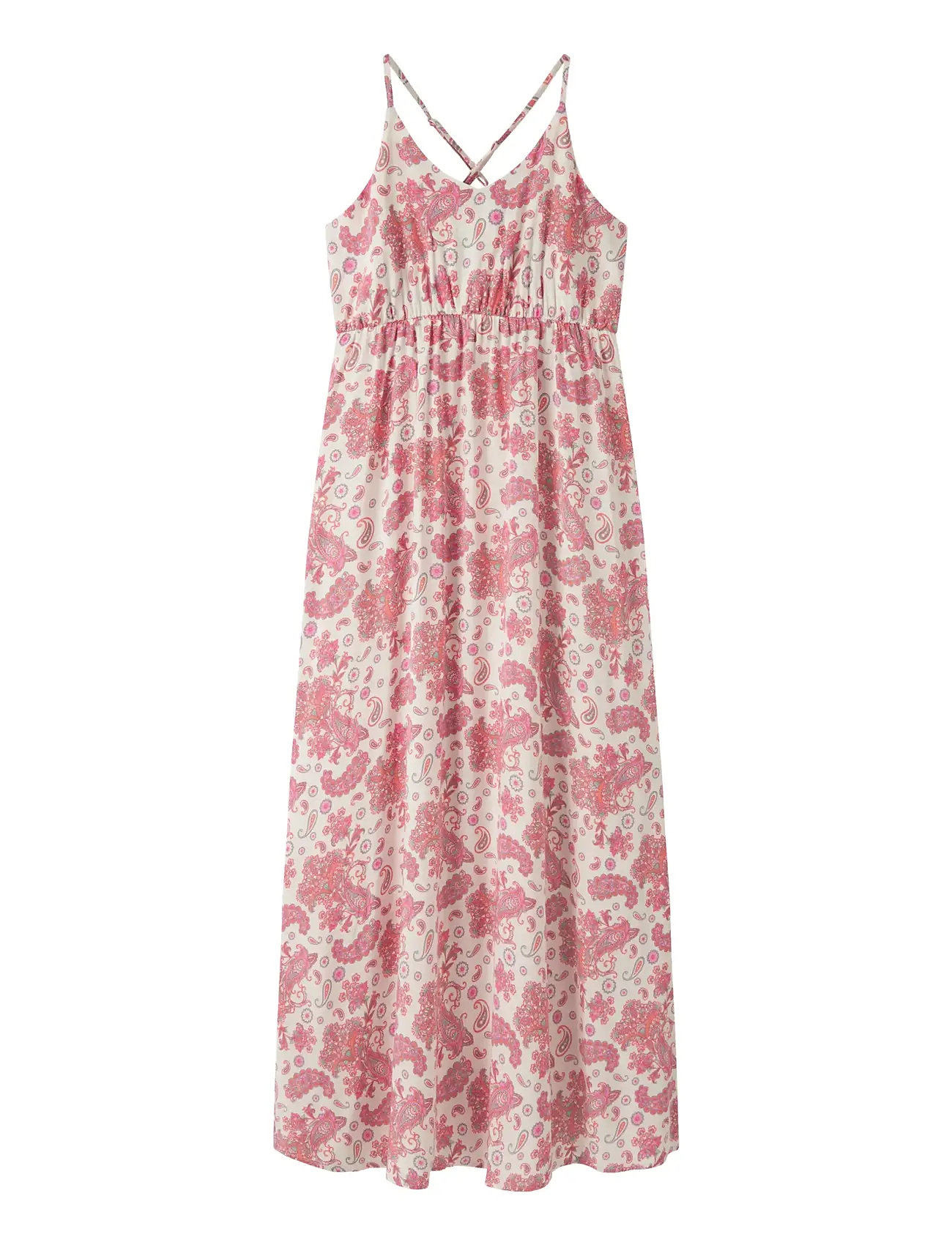 LMTD Nlfzandy Maxi Dress, 170, Cream, Fritidskjoler > Fritidskjoler Uden Ærmer, Børn