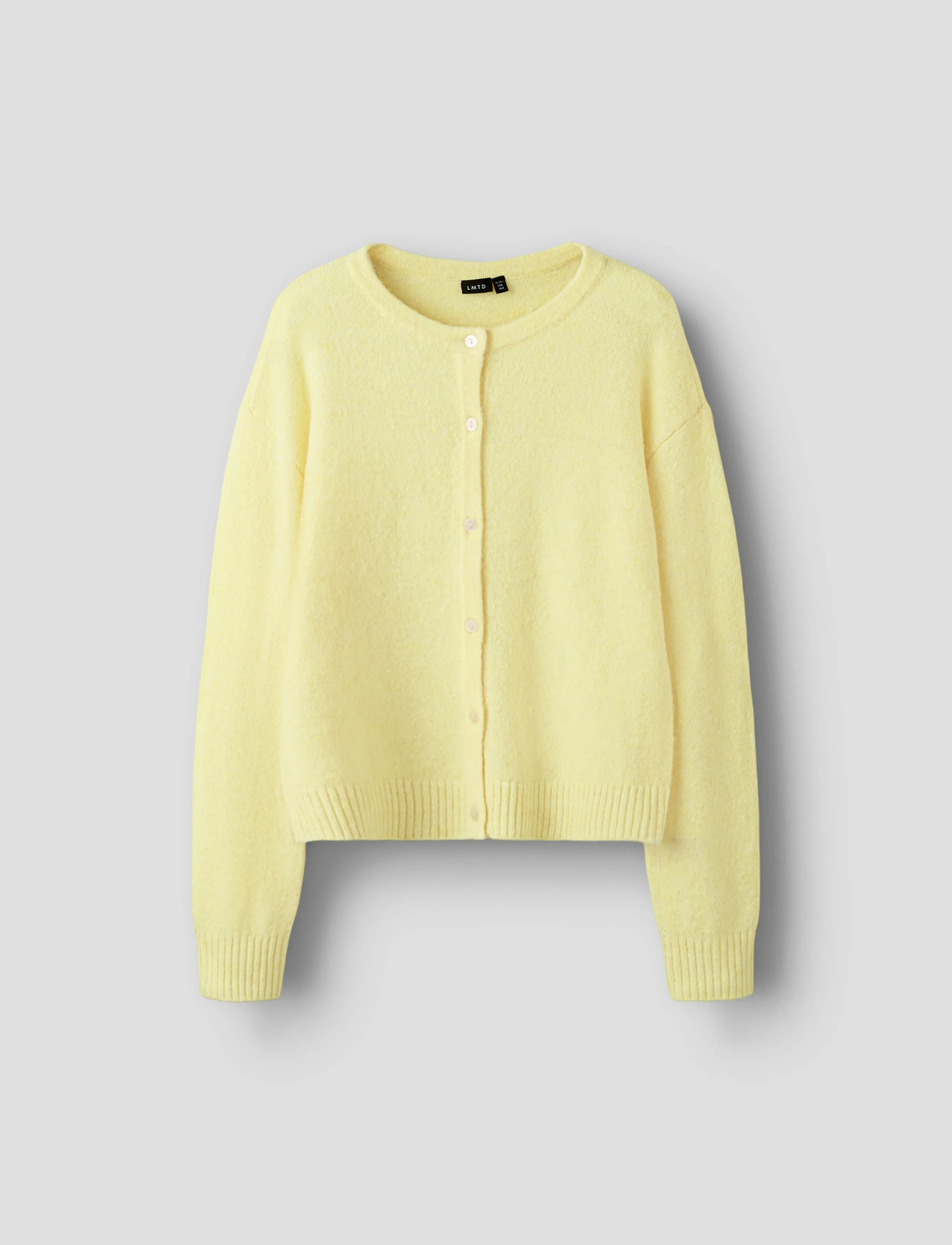 LMTD Nlfbynt Ls Knit Cardigan, 170-176, Yellow, Strik > Cardigans, Børn