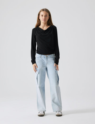 Jeans NAME IT Per Ragazze - Vita Bassa Cotone/Poliestere | Stile Wide Pant Moda Danese - Foto 4