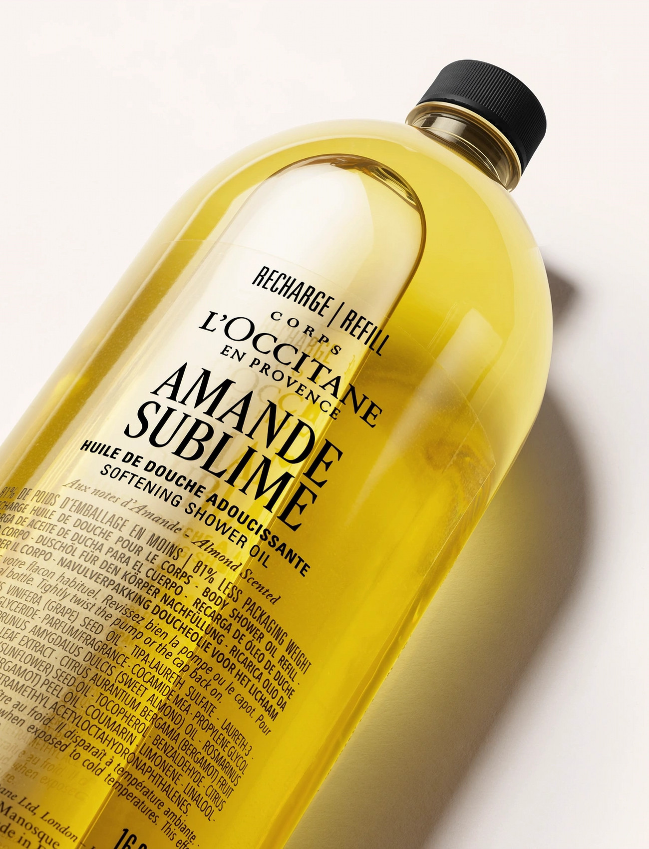 L'Occitane Almond (Amande) Shower Oil Refill 500ml, 500 ml, Nude, Krop > Bruseolie, Dame
