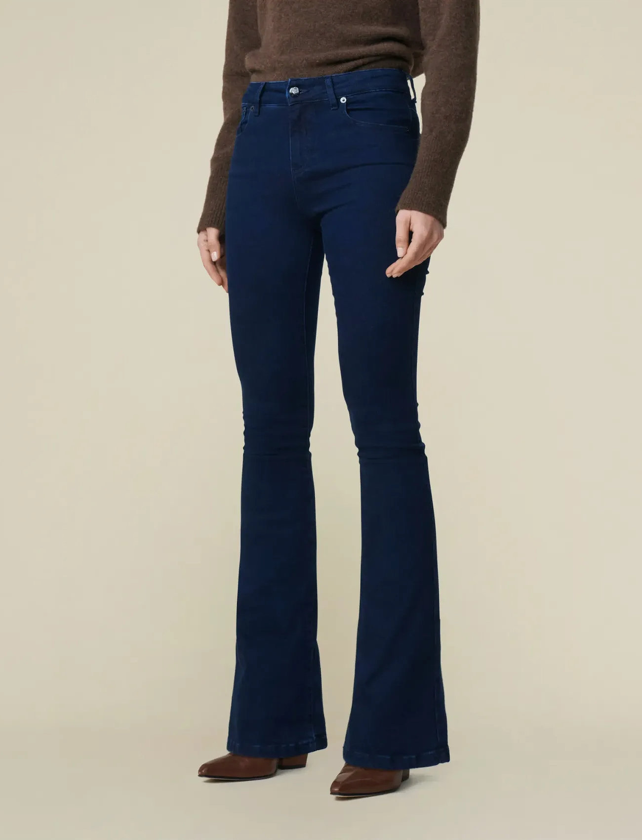 Lois Jeans Raval-16, 25 Tall, Navy, Jeans > Flares, Dame