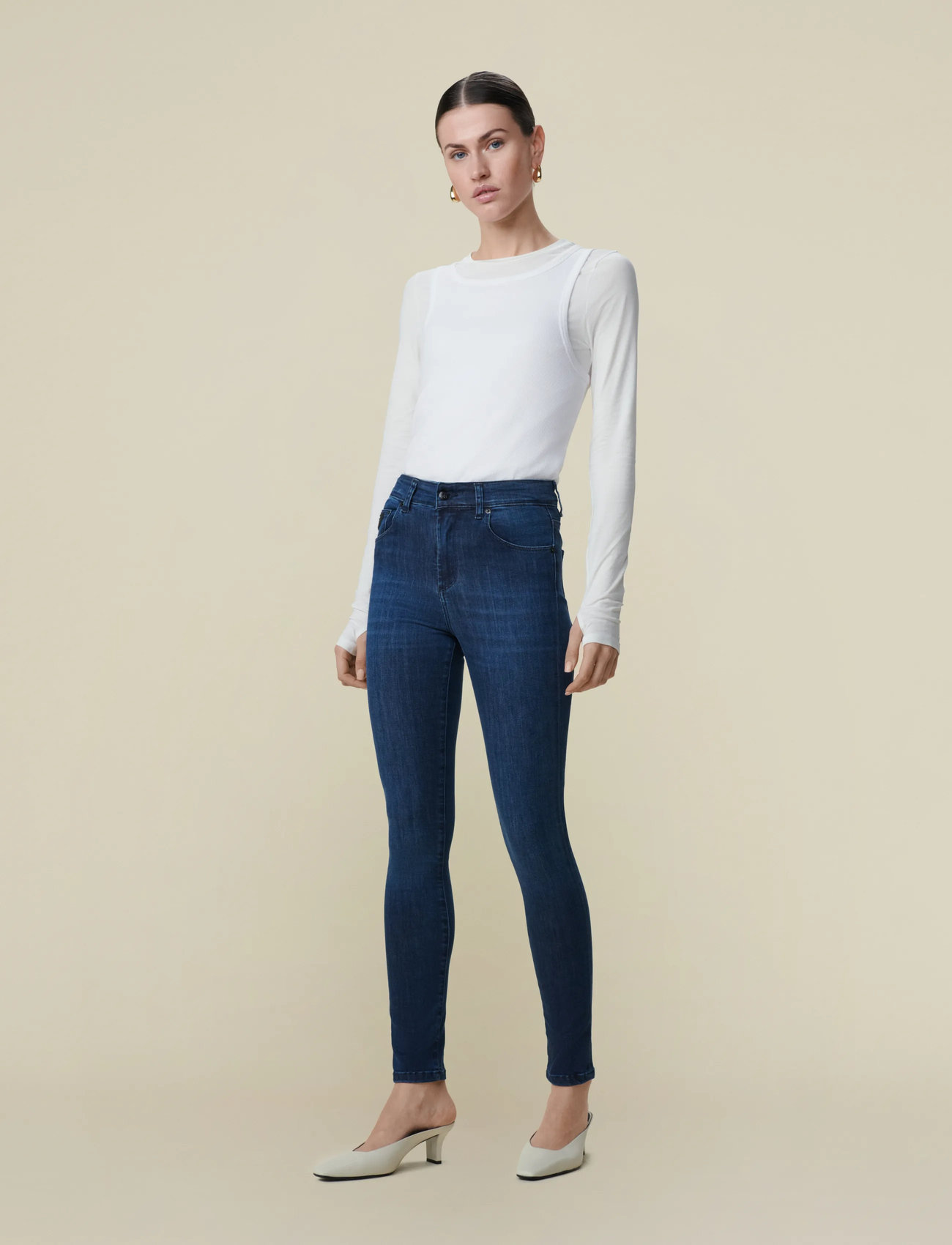 Lois Jeans Celia 5399 Leia Beat, 30 x 34, Blue, Jeans > Smalle, Dame