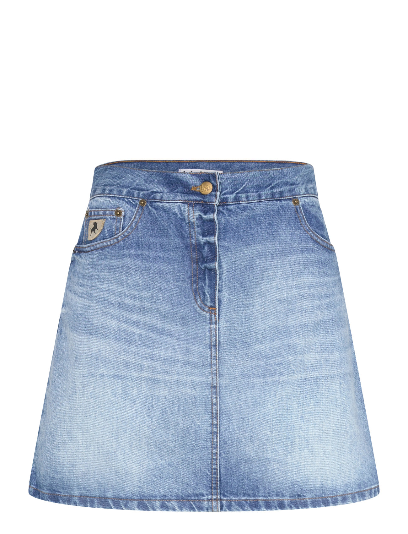 Daan Jackson Clipped Skirts Denim Skirts Blue Lois Jeans