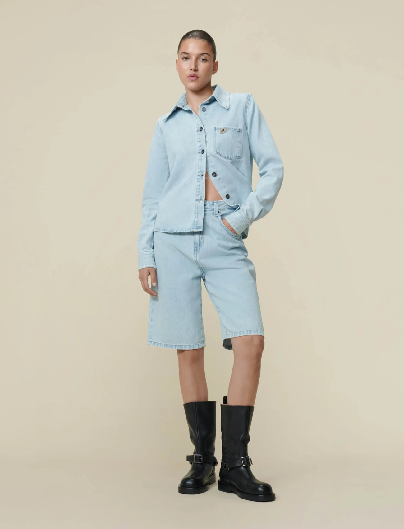 Lois Jeans Camille Short Mauroi Bright Tgs, 30, Blue, Shorts > Bermudas, Dame