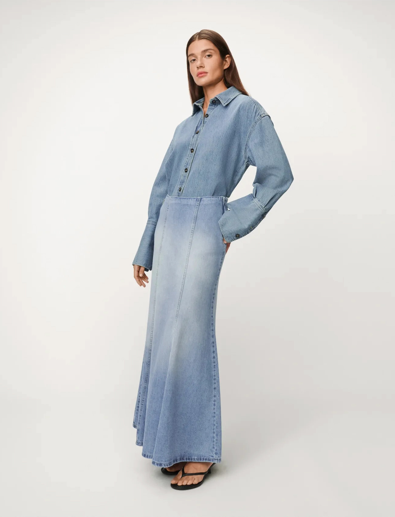 Lois Jeans Rohan Maxi, L, Blue, Nederdele > Maxi Nederdele, Dame