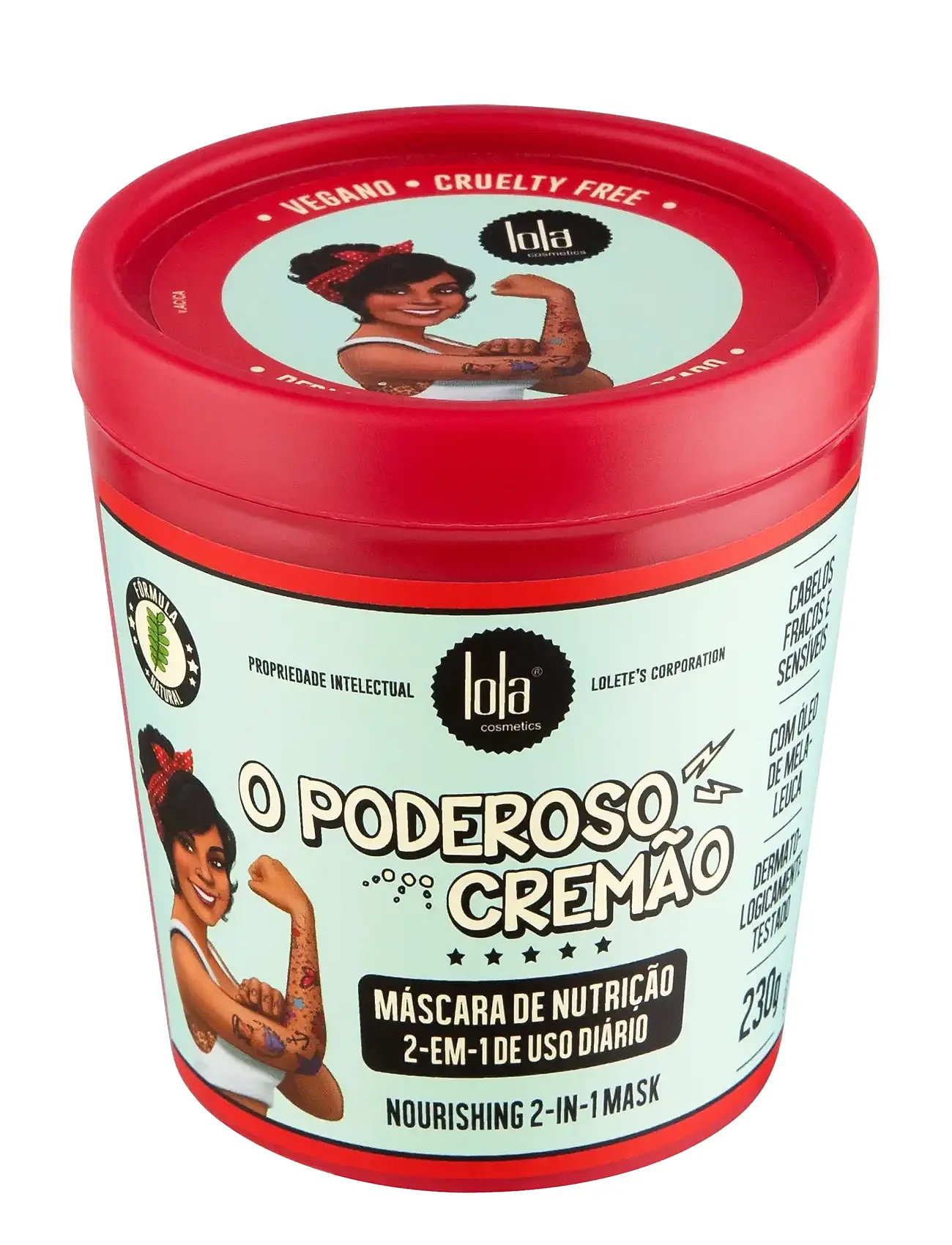 LOLA from RIO Lola O Poderoso The Powerful Cream Mask, 230 G, Nude, Pleje > Hårmasker, Dame