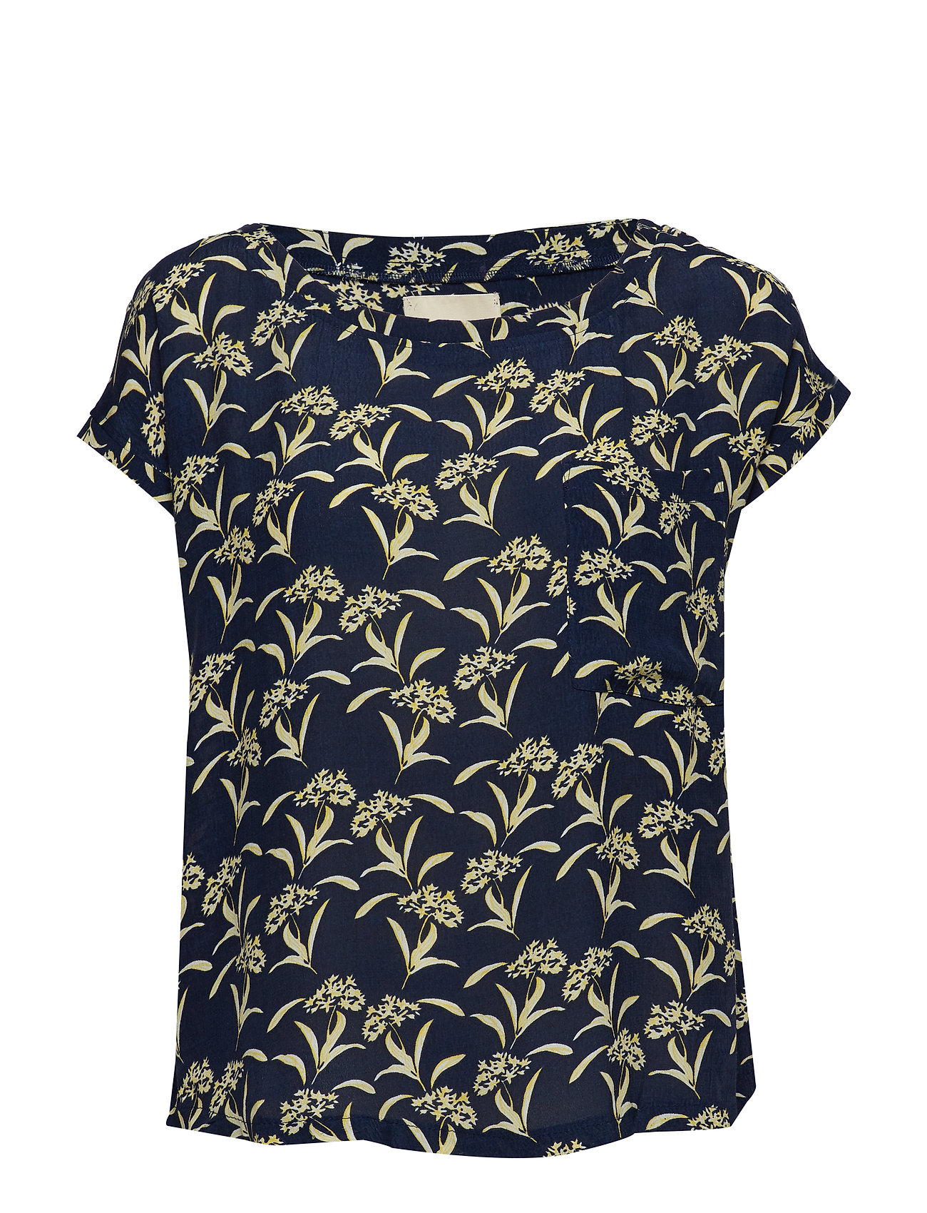 Krystal Top T Shirts Tops Short Sleeved Blauw Lollys Laundry lollys laundry kopen in de aanbieding Krystal Top T Shirts Tops Short Sleeved Blauw Lollys Laundry lollys laundry kopen in de aanbieding