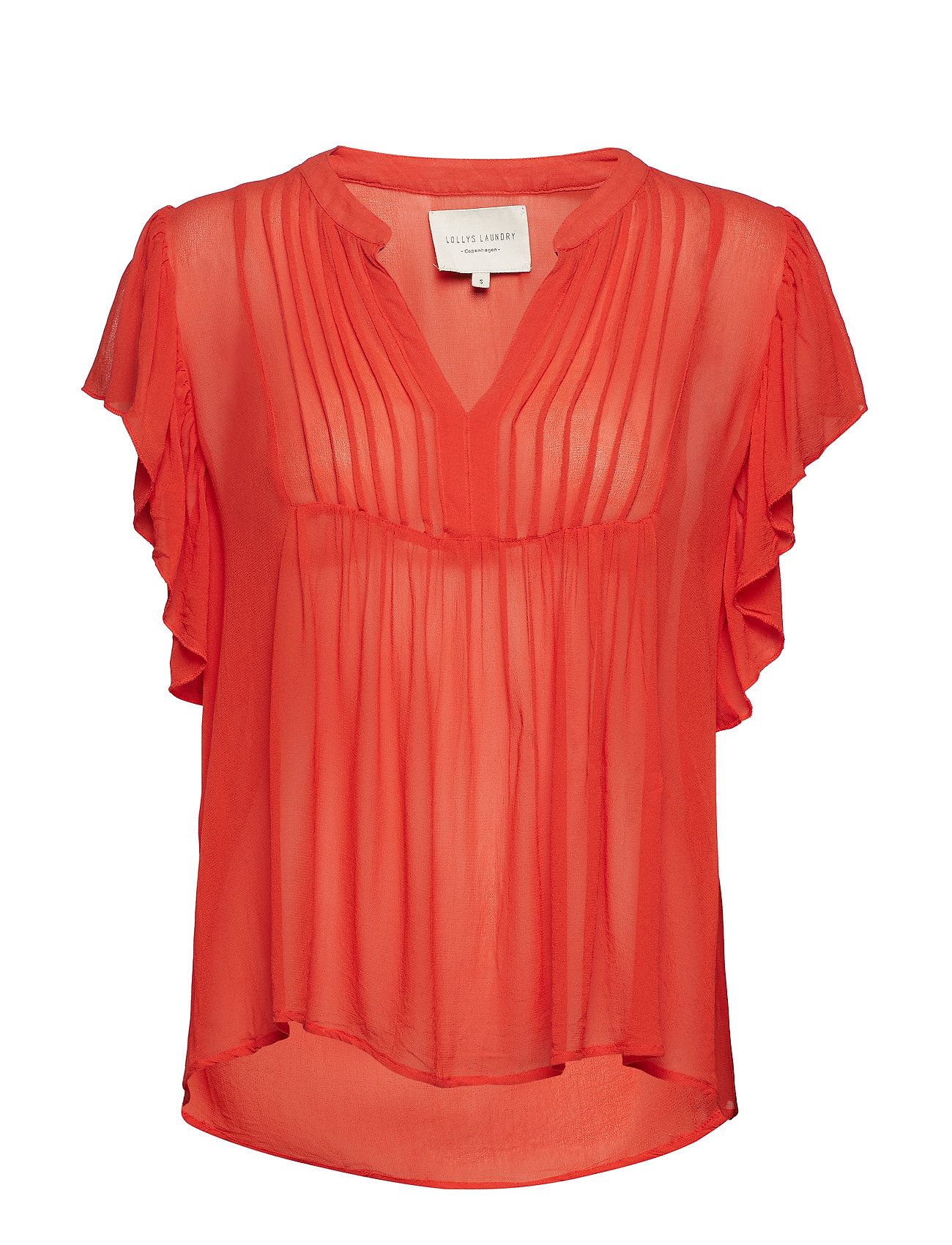 Isabel Top Blouse Mouwloos Oranje Lollys Laundry lollys laundry kopen in de aanbieding Isabel Top Blouse Mouwloos Oranje Lollys Laundry lollys laundry kopen in de aanbieding