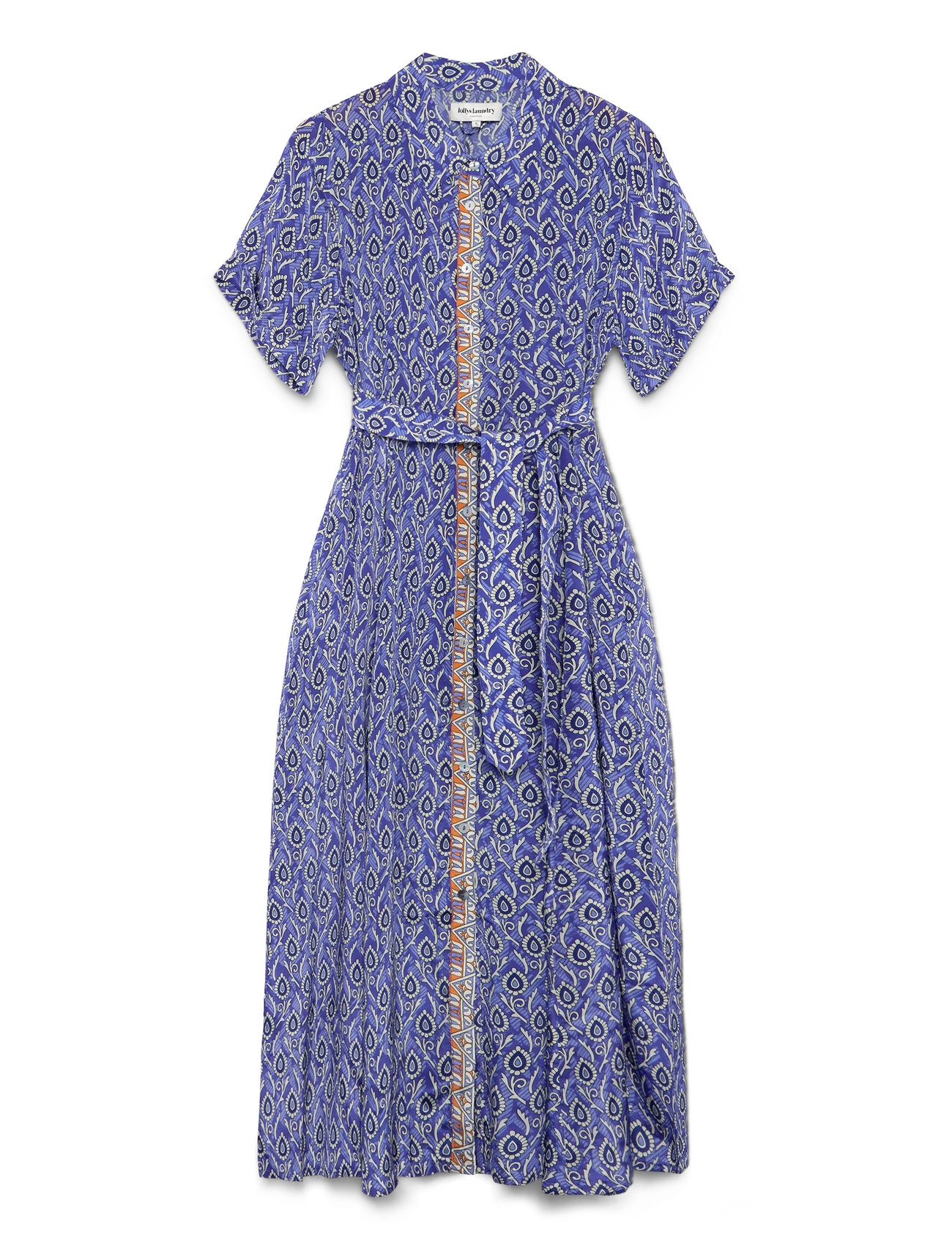 Lollys Laundry Blakell Maxi Dress Ss, M, Navy, Kjoler > Knælange Og Midi, Dame