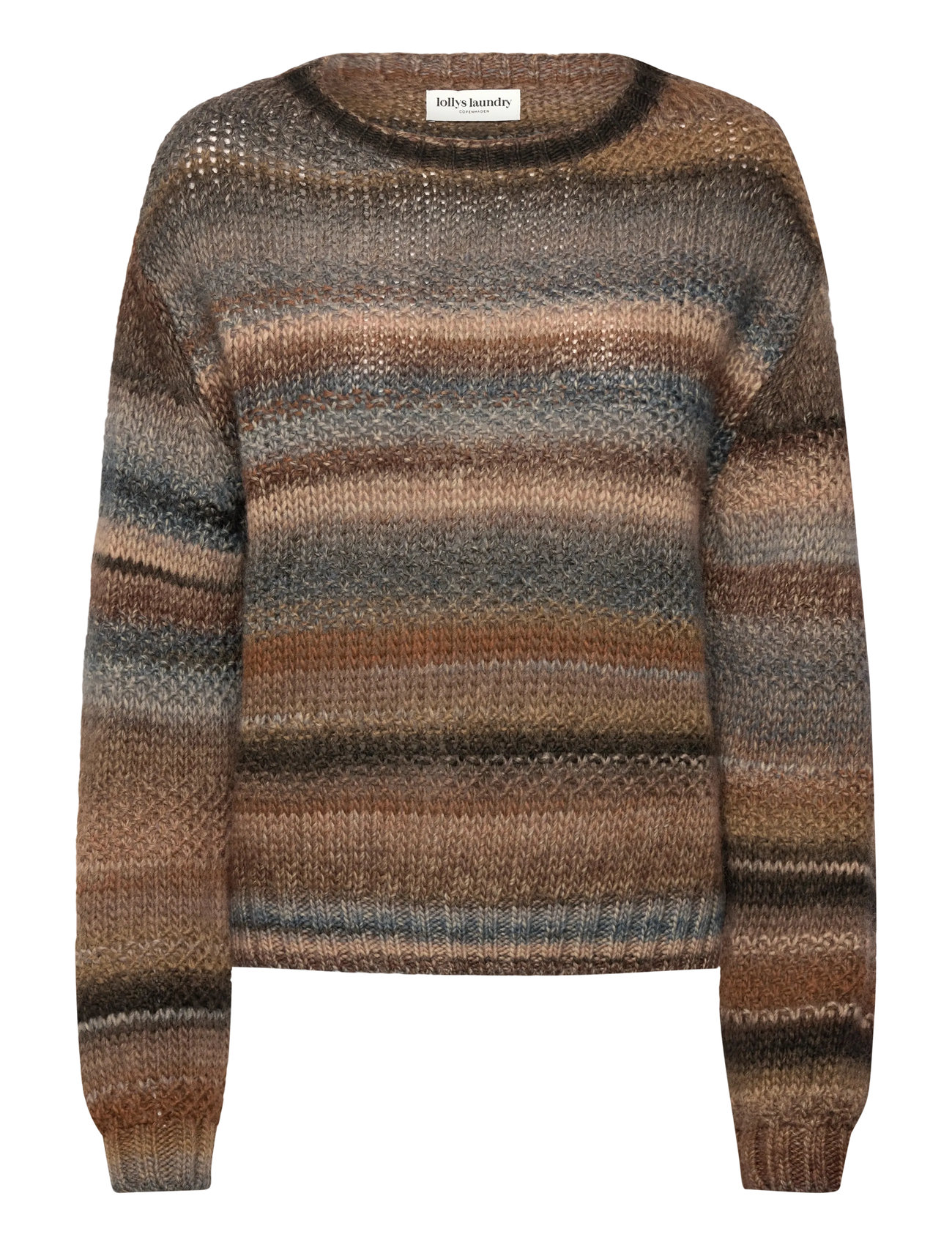Lollys Laundry Fairhavenll Jumper Ls, L, Brown, Strik > Trøjer, Dame